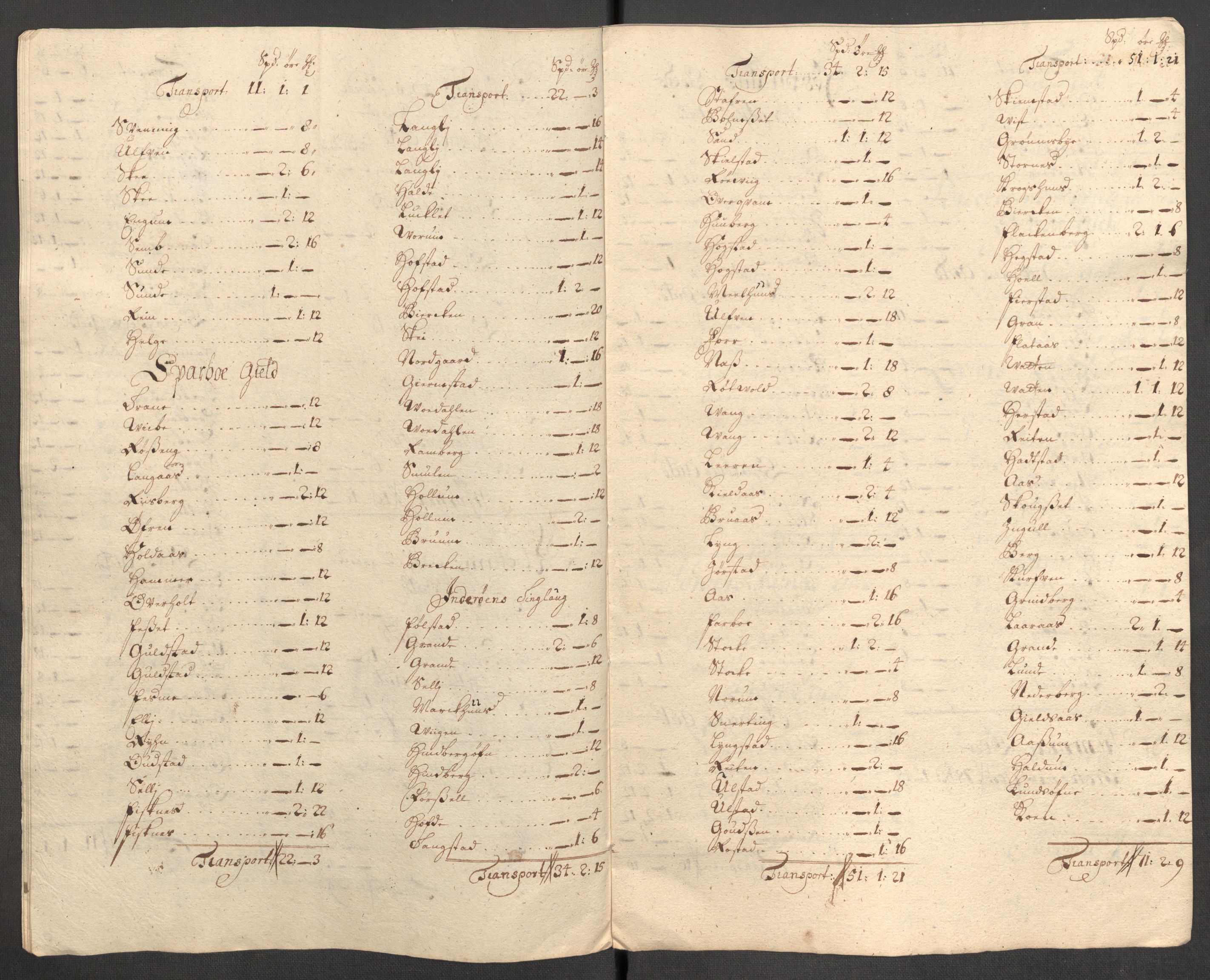 Rentekammeret inntil 1814, Reviderte regnskaper, Fogderegnskap, AV/RA-EA-4092/R63/L4319: Fogderegnskap Inderøy, 1711, p. 412