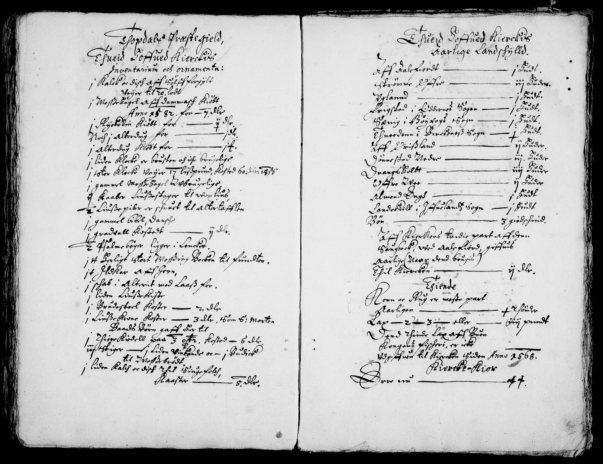 Rentekammeret inntil 1814, Realistisk ordnet avdeling, AV/RA-EA-4070/Fc/Fca/L0002/0003: [Ca II]  Kristiansand stift / Gjenpart av Stavanger stiftsbok (Grågås) med jordebok for prestebordene i Øvre Telemark (Skattlandet), 1624