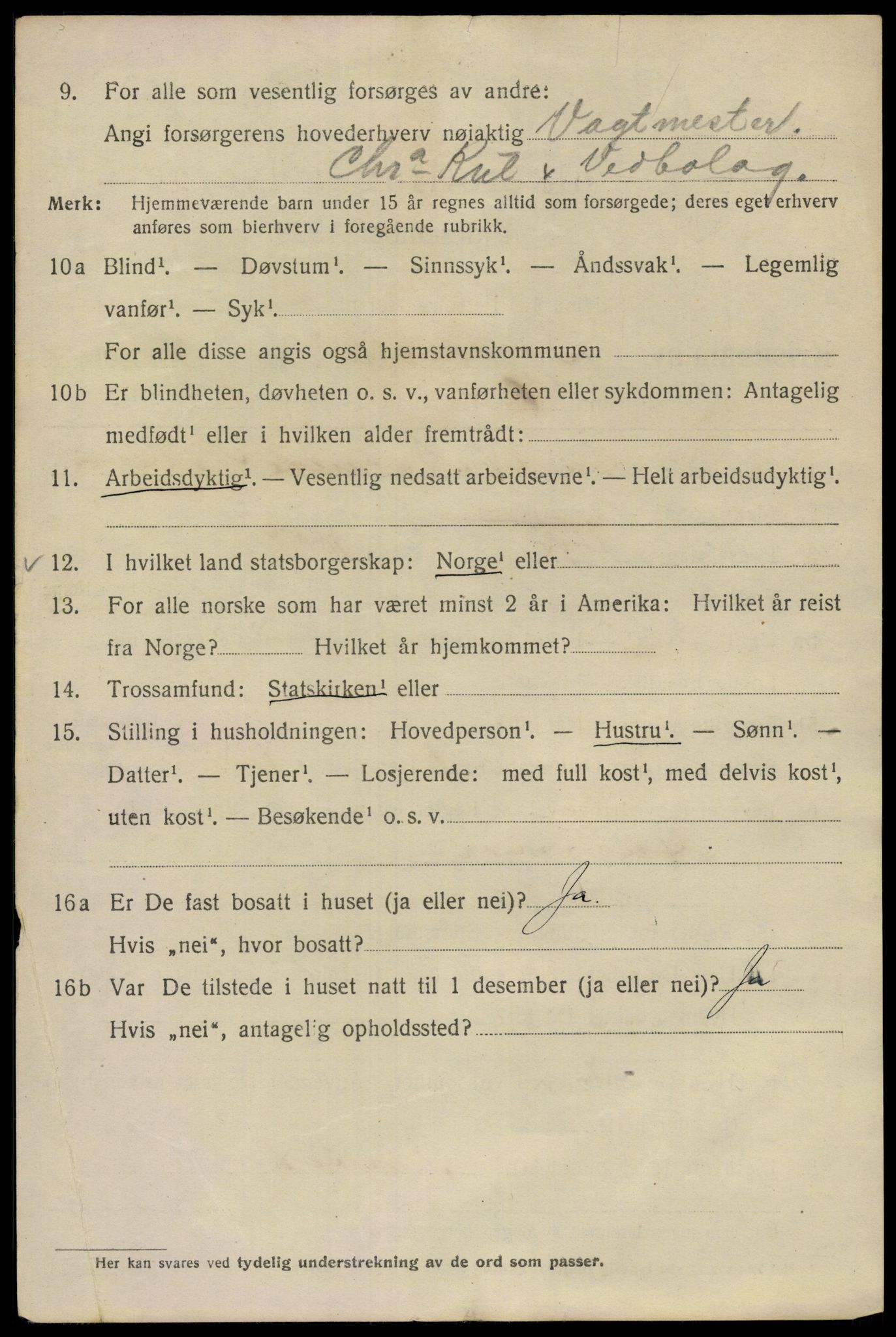 SAO, 1920 census for Kristiania, 1920, p. 176056