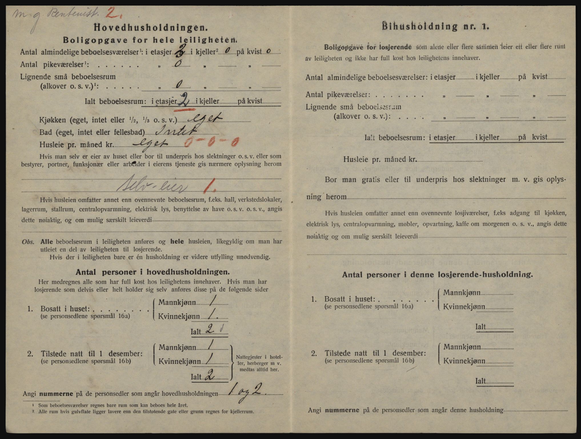 SAO, 1920 census for Drøbak, 1920, p. 1694