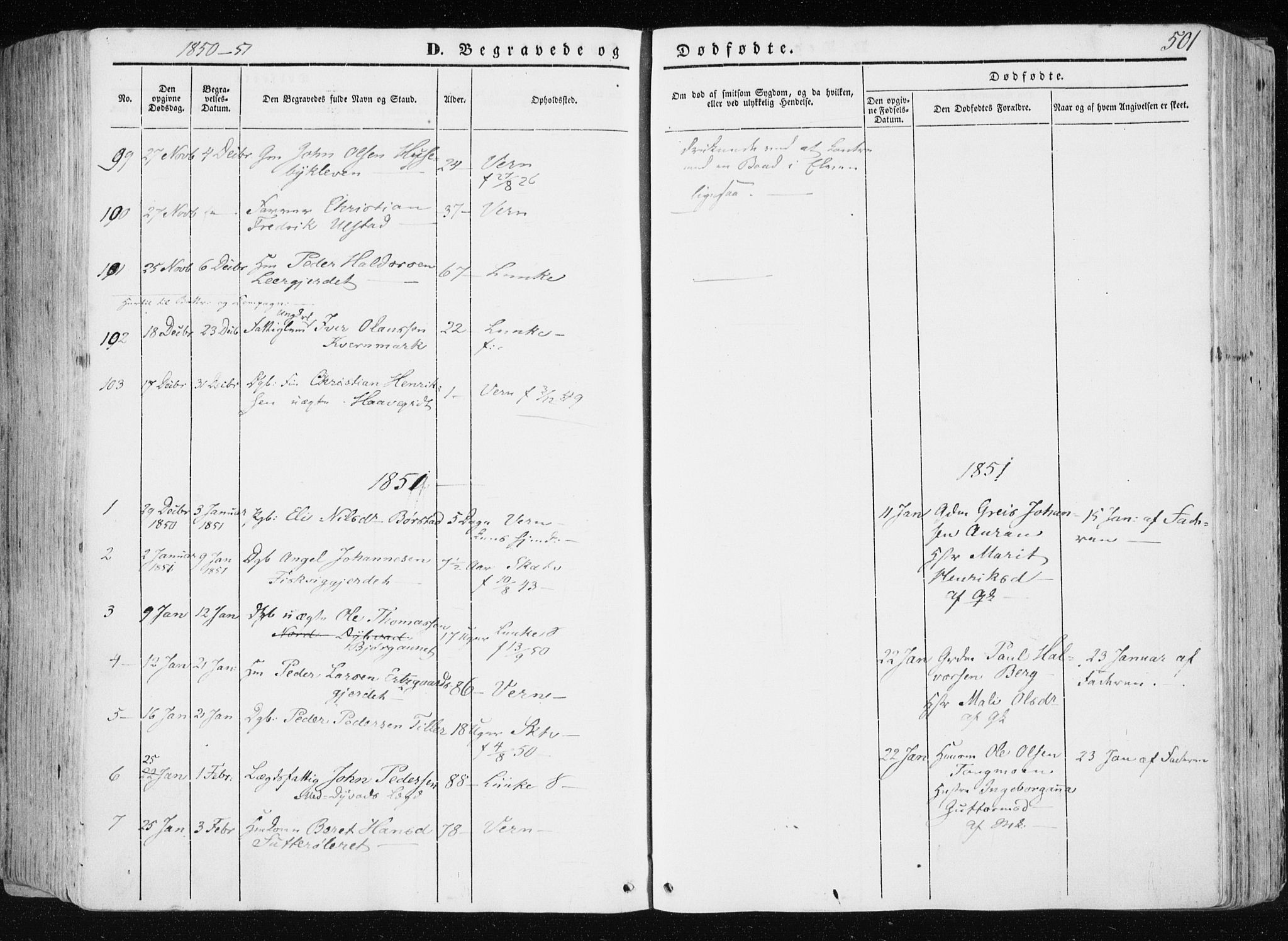Ministerialprotokoller, klokkerbøker og fødselsregistre - Nord-Trøndelag, SAT/A-1458/709/L0074: Parish register (official) no. 709A14, 1845-1858, p. 501