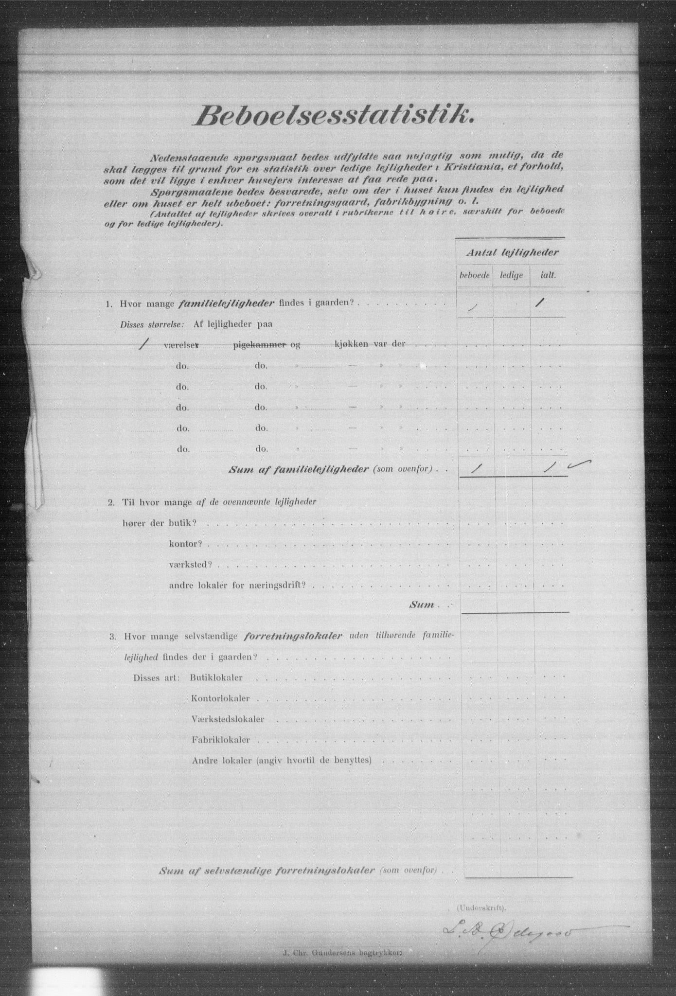 OBA, Municipal Census 1903 for Kristiania, 1903, p. 4842