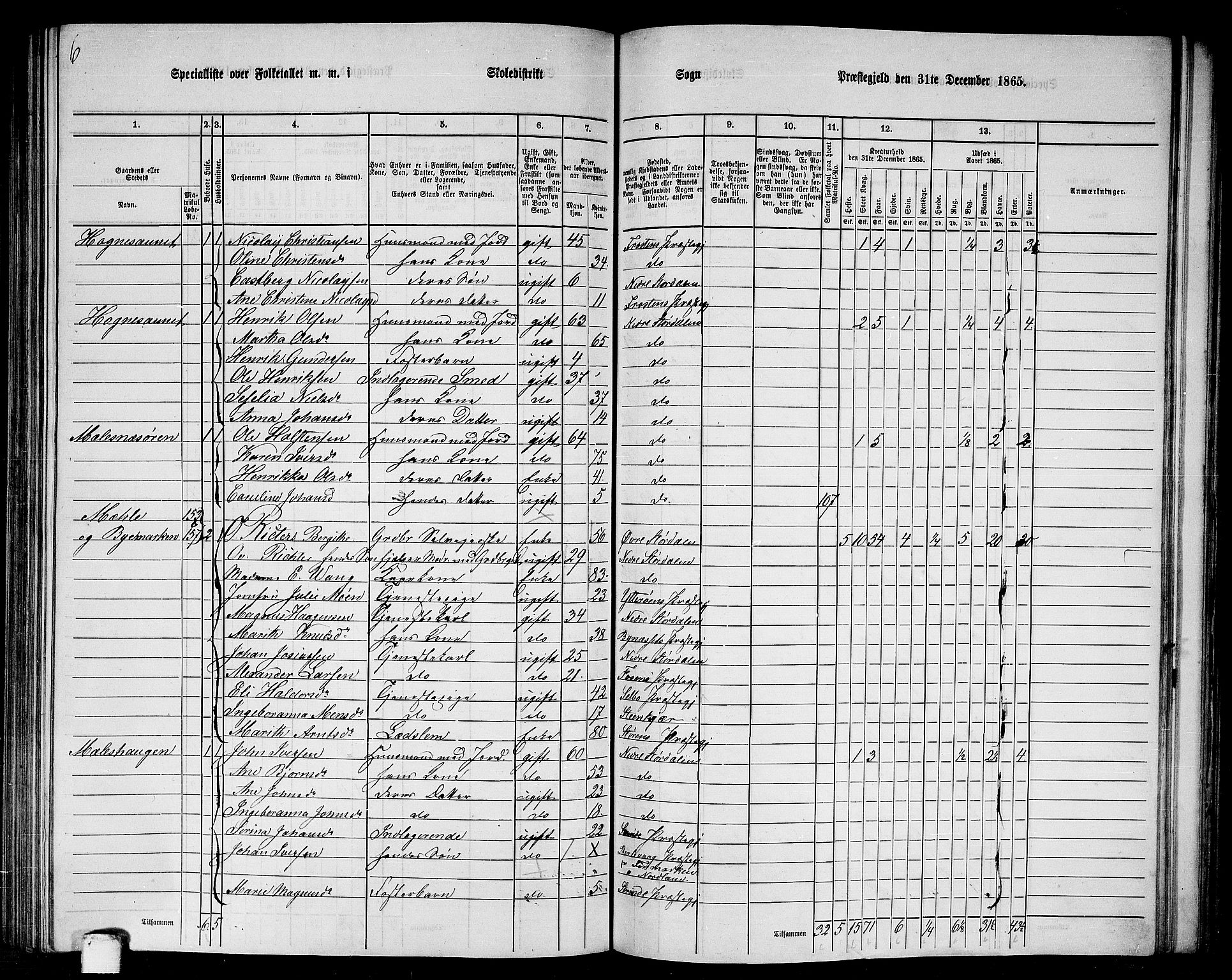 RA, 1865 census for Nedre Stjørdal, 1865, p. 194