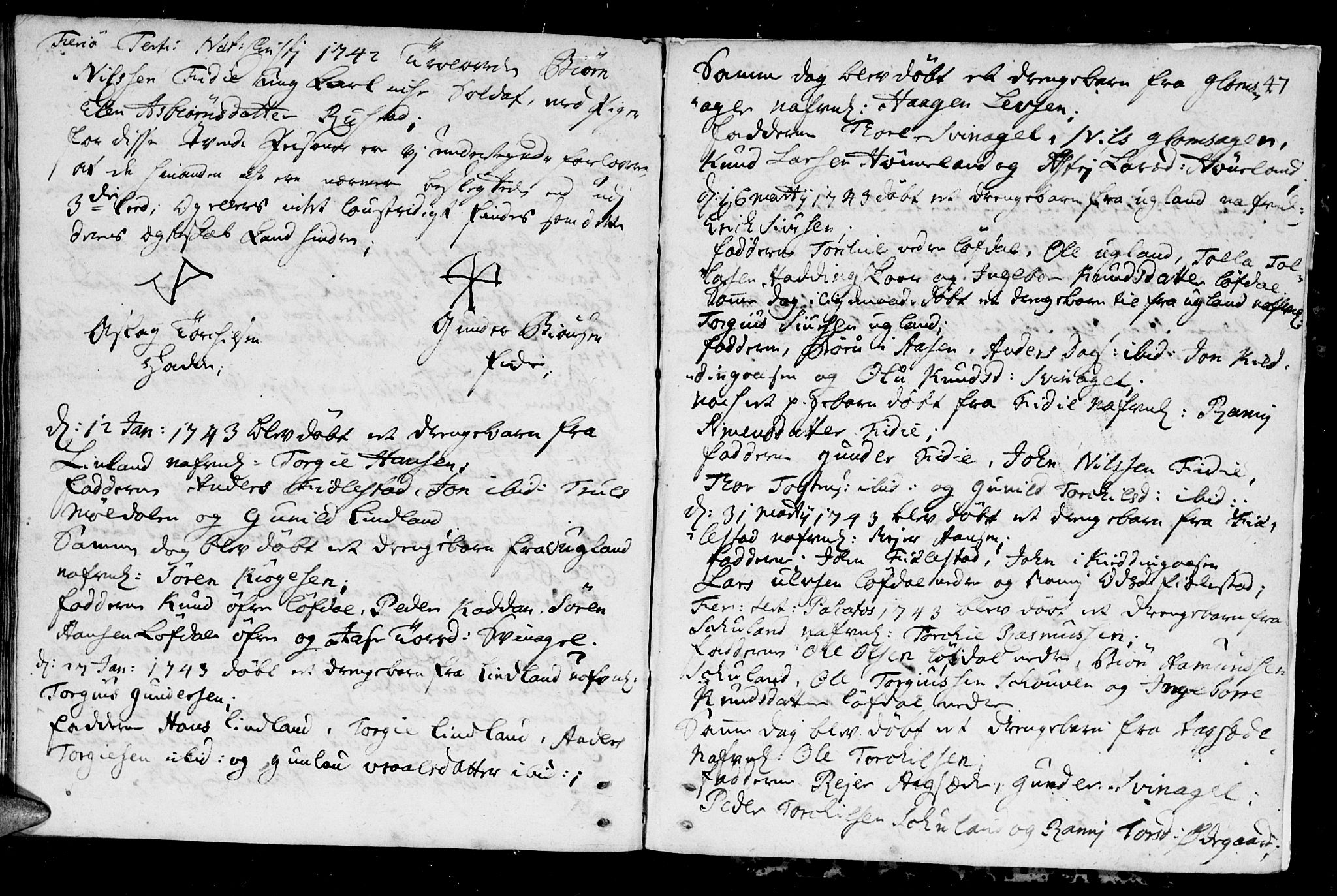 Holum sokneprestkontor, AV/SAK-1111-0022/F/Fa/Fab/L0001: Parish register (official) no. A 1, 1720-1752, p. 47