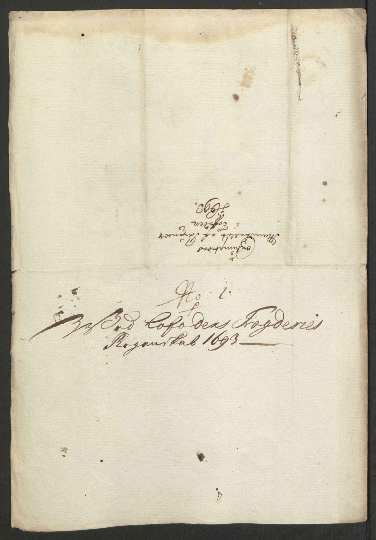 Rentekammeret inntil 1814, Reviderte regnskaper, Fogderegnskap, AV/RA-EA-4092/R67/L4675: Fogderegnskap Vesterålen, Andenes og Lofoten, 1691-1693, p. 289