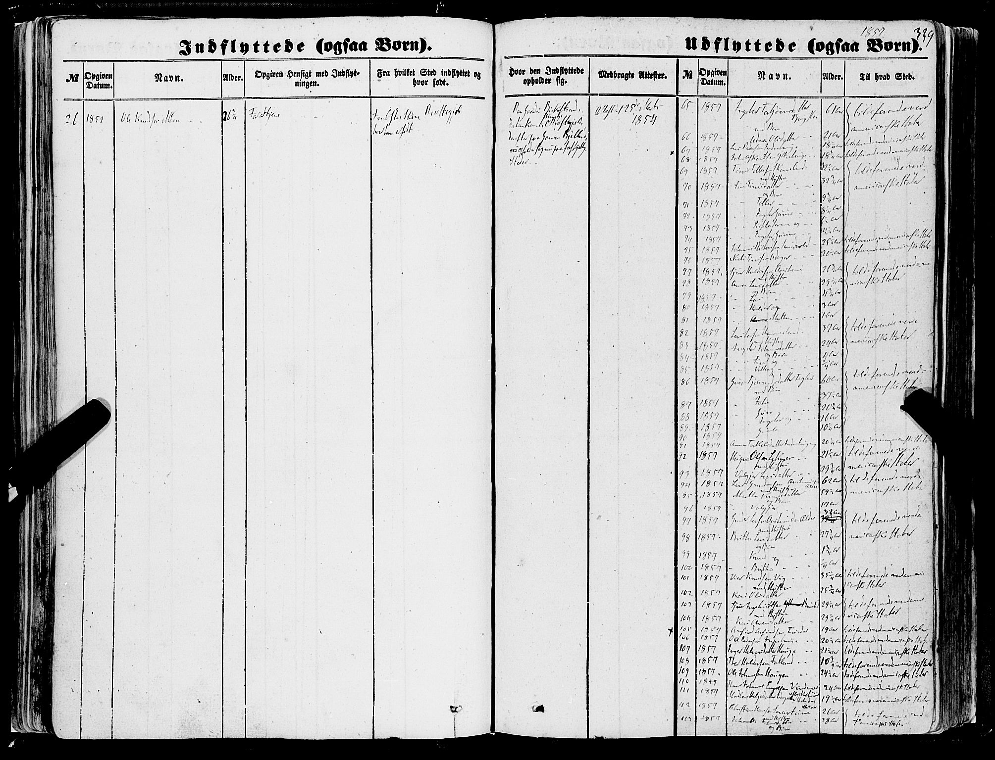 Skånevik sokneprestembete, SAB/A-77801/H/Haa: Parish register (official) no. A 5II, 1848-1869, p. 339