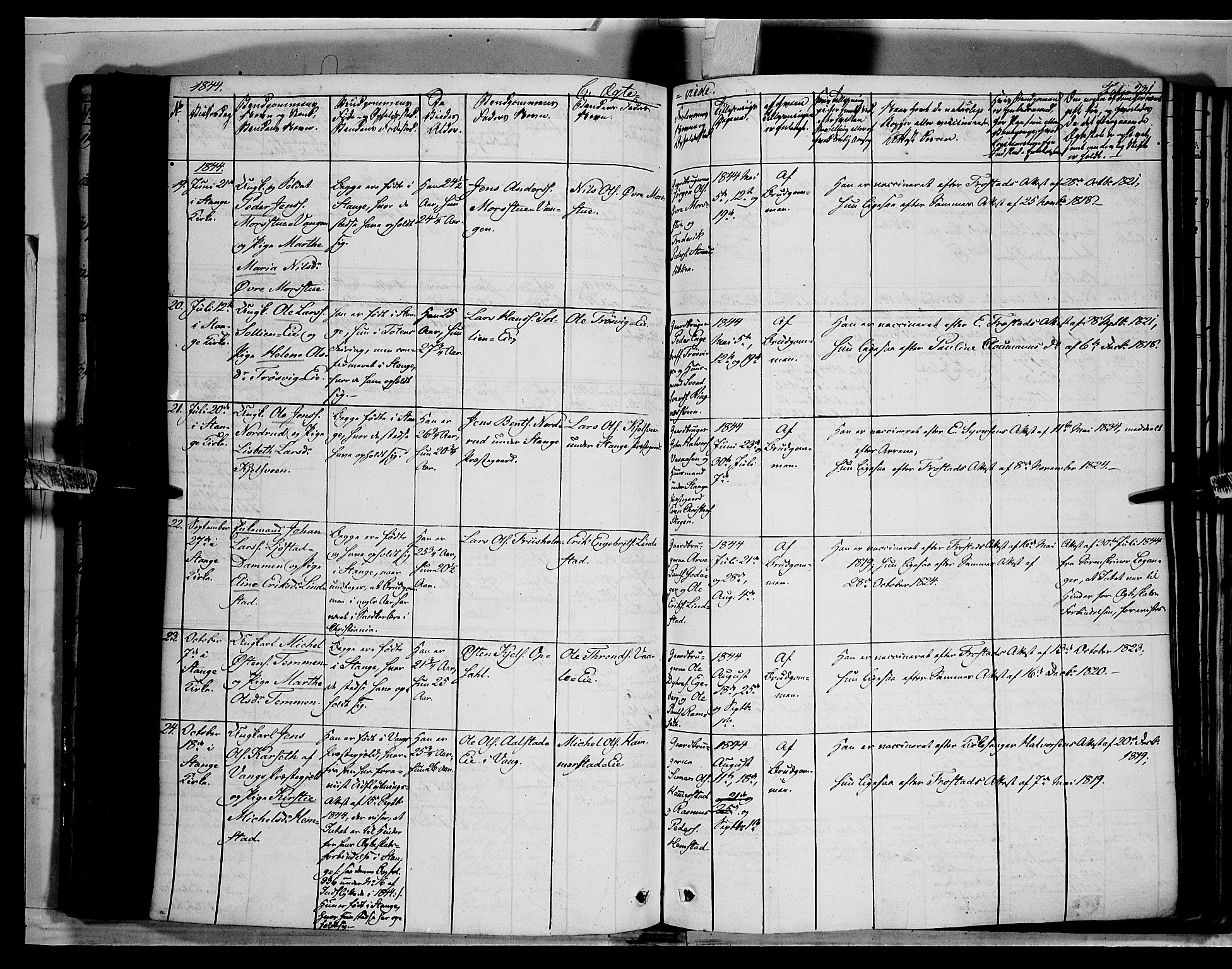 Stange prestekontor, AV/SAH-PREST-002/K/L0010: Parish register (official) no. 10, 1835-1845, p. 231