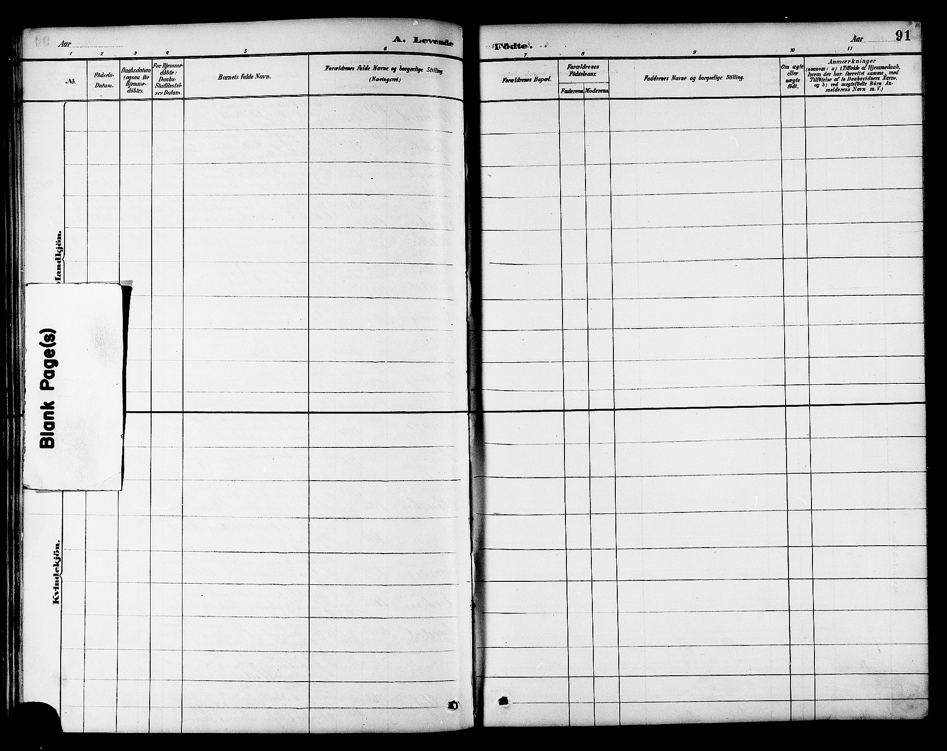 Ministerialprotokoller, klokkerbøker og fødselsregistre - Sør-Trøndelag, AV/SAT-A-1456/695/L1157: Parish register (copy) no. 695C08, 1889-1913, p. 91