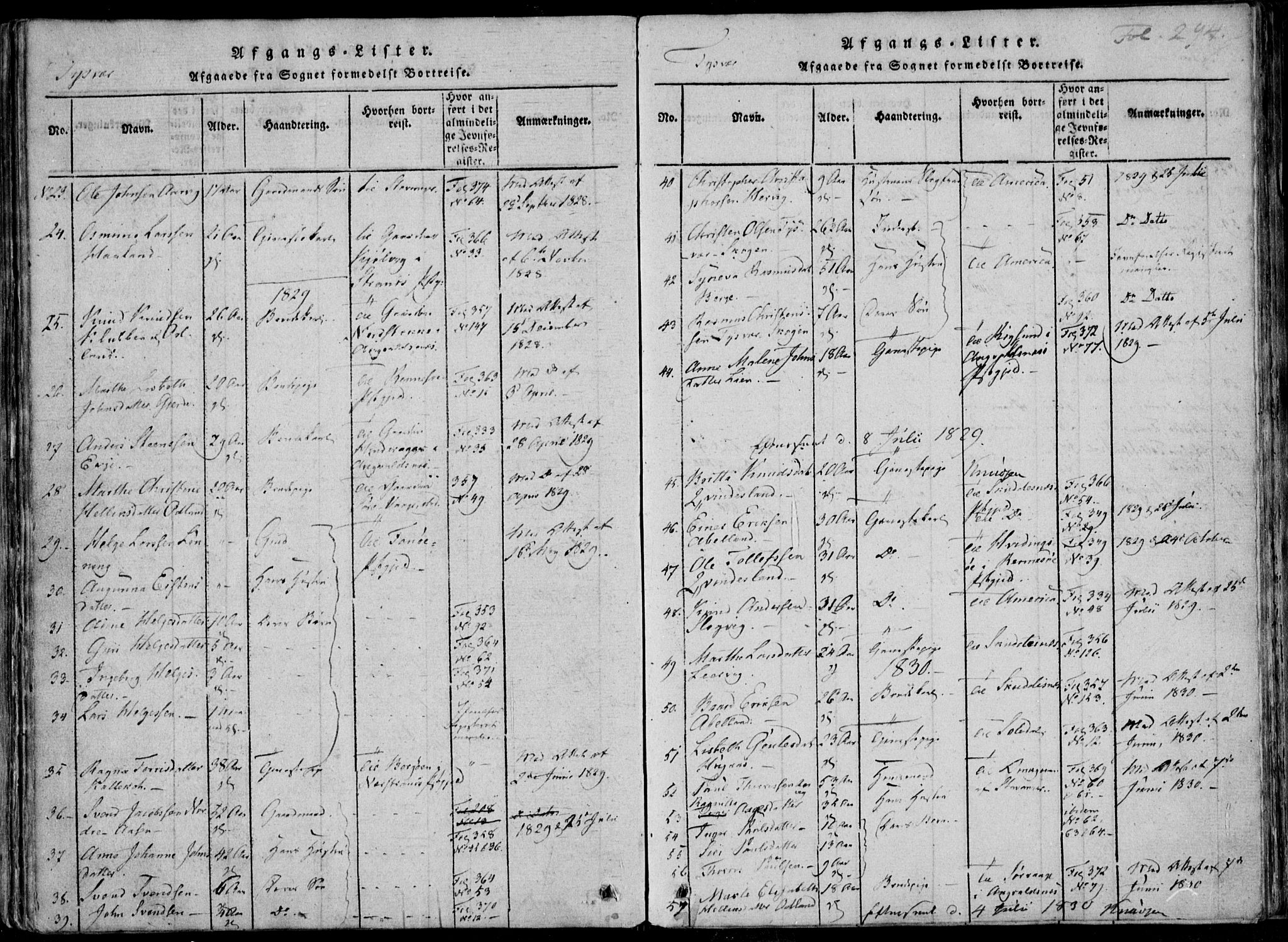 Skjold sokneprestkontor, AV/SAST-A-101847/H/Ha/Haa/L0004: Parish register (official) no. A 4 /1, 1815-1830, p. 294