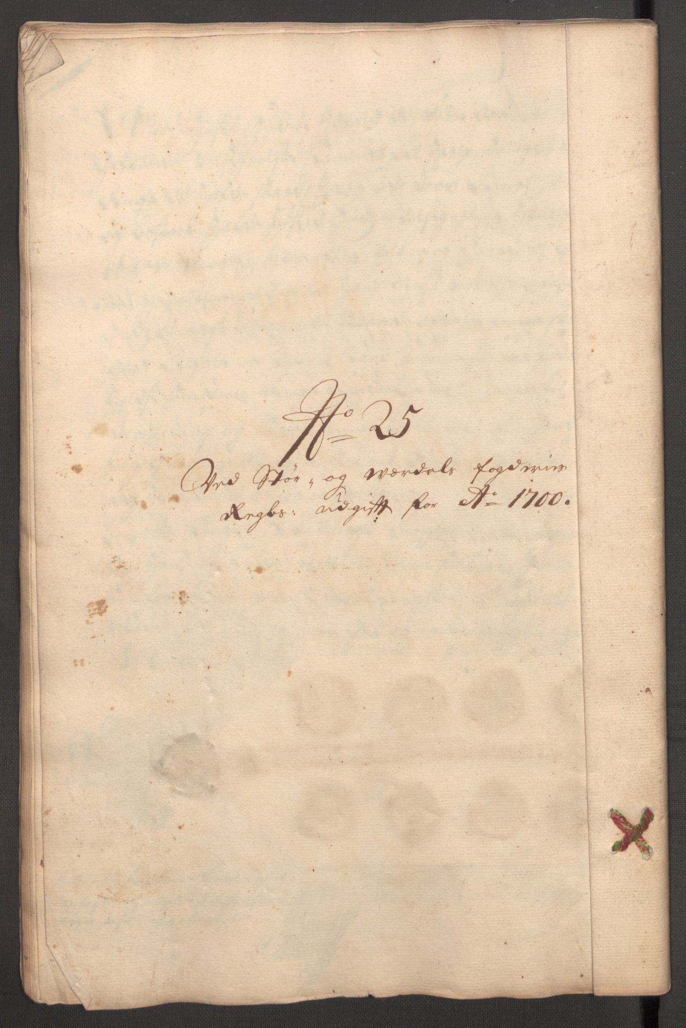 Rentekammeret inntil 1814, Reviderte regnskaper, Fogderegnskap, AV/RA-EA-4092/R62/L4192: Fogderegnskap Stjørdal og Verdal, 1700, p. 312