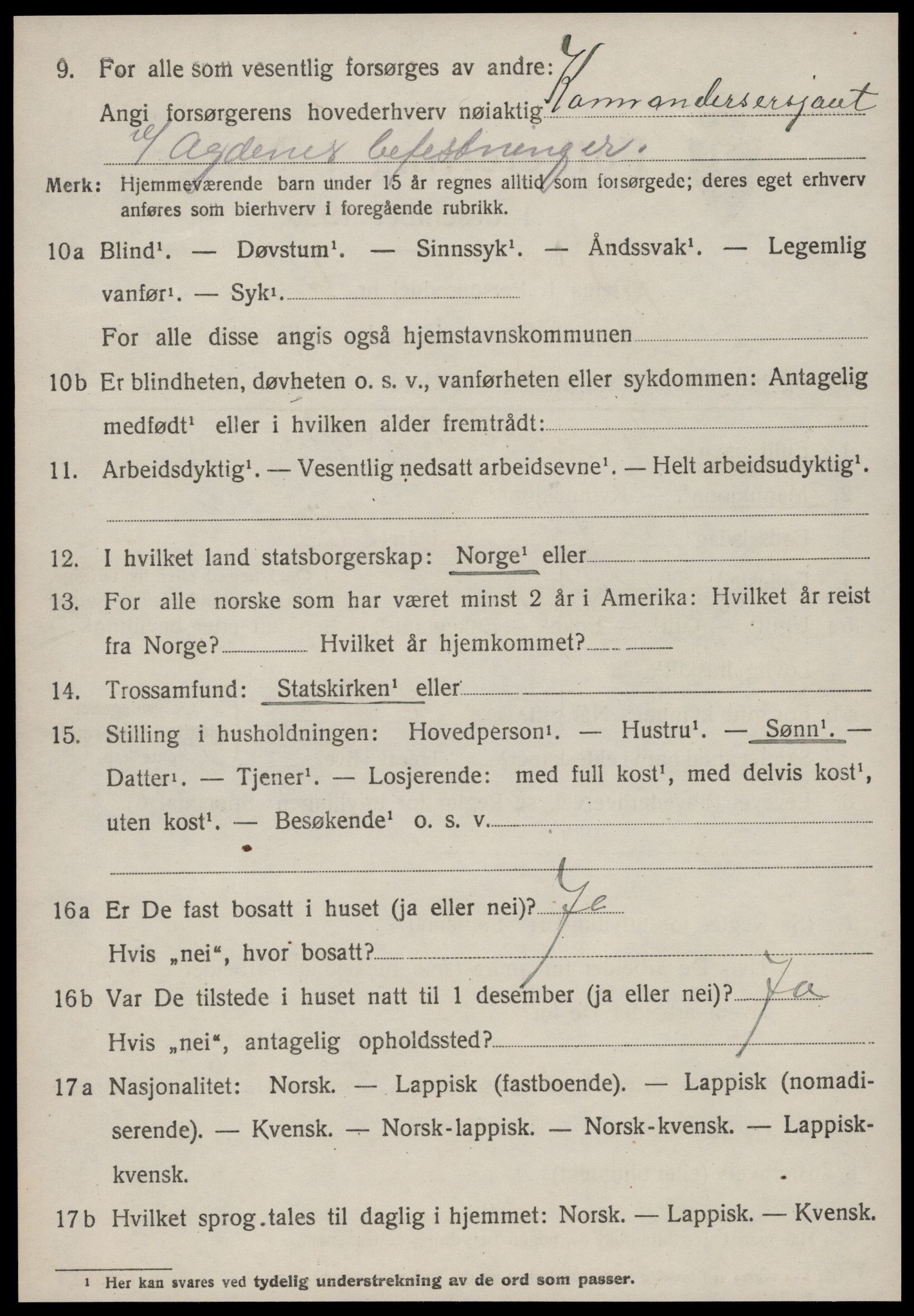 SAT, 1920 census for Rissa, 1920, p. 2290