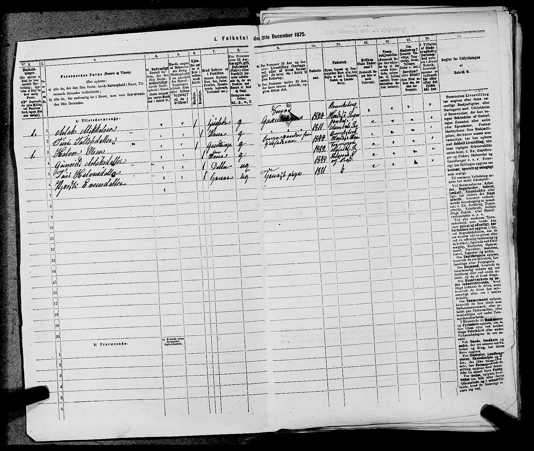 SAKO, 1875 census for 0828P Seljord, 1875, p. 70