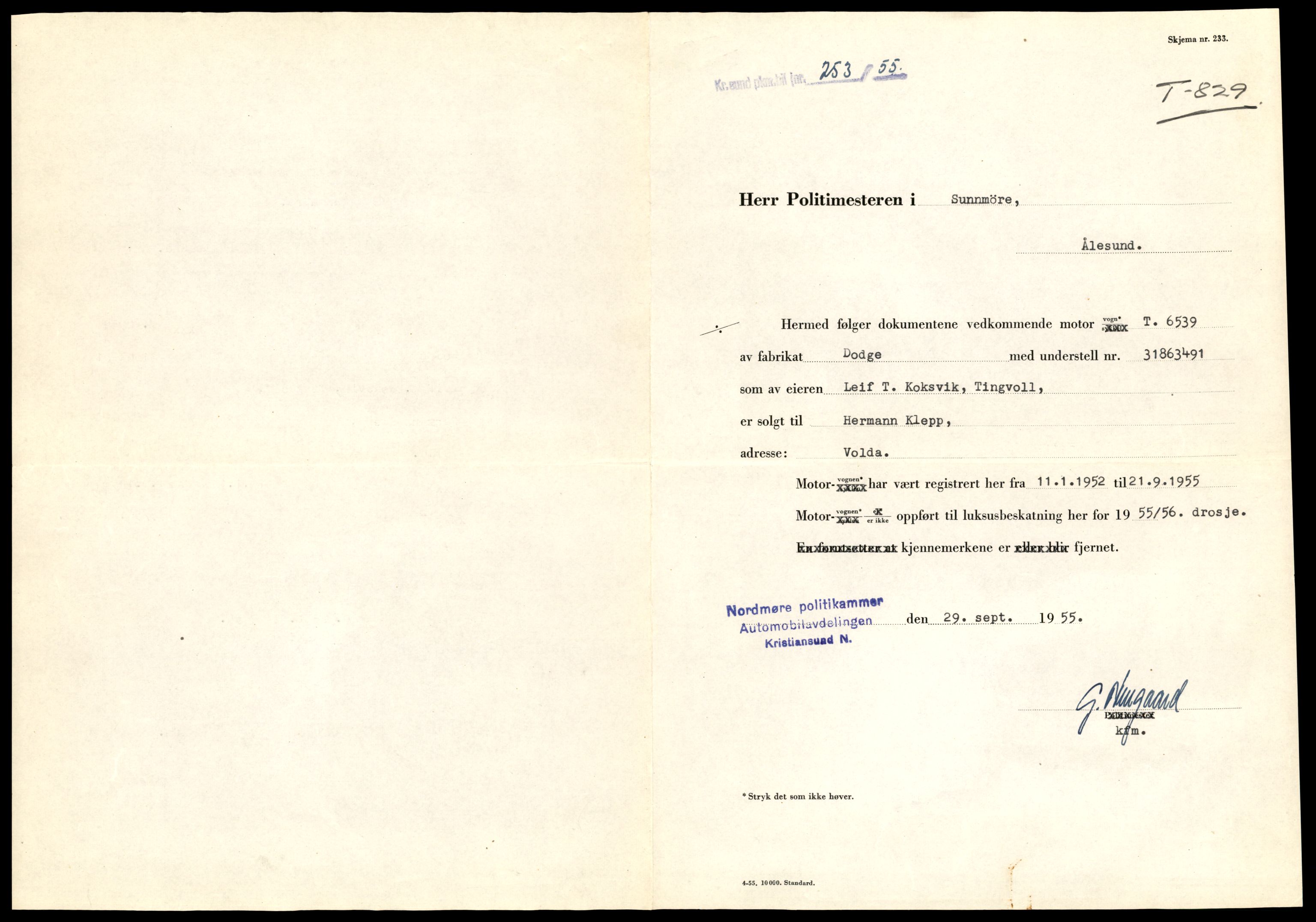 Møre og Romsdal vegkontor - Ålesund trafikkstasjon, AV/SAT-A-4099/F/Fe/L0008: Registreringskort for kjøretøy T 747 - T 894, 1927-1998, p. 2090