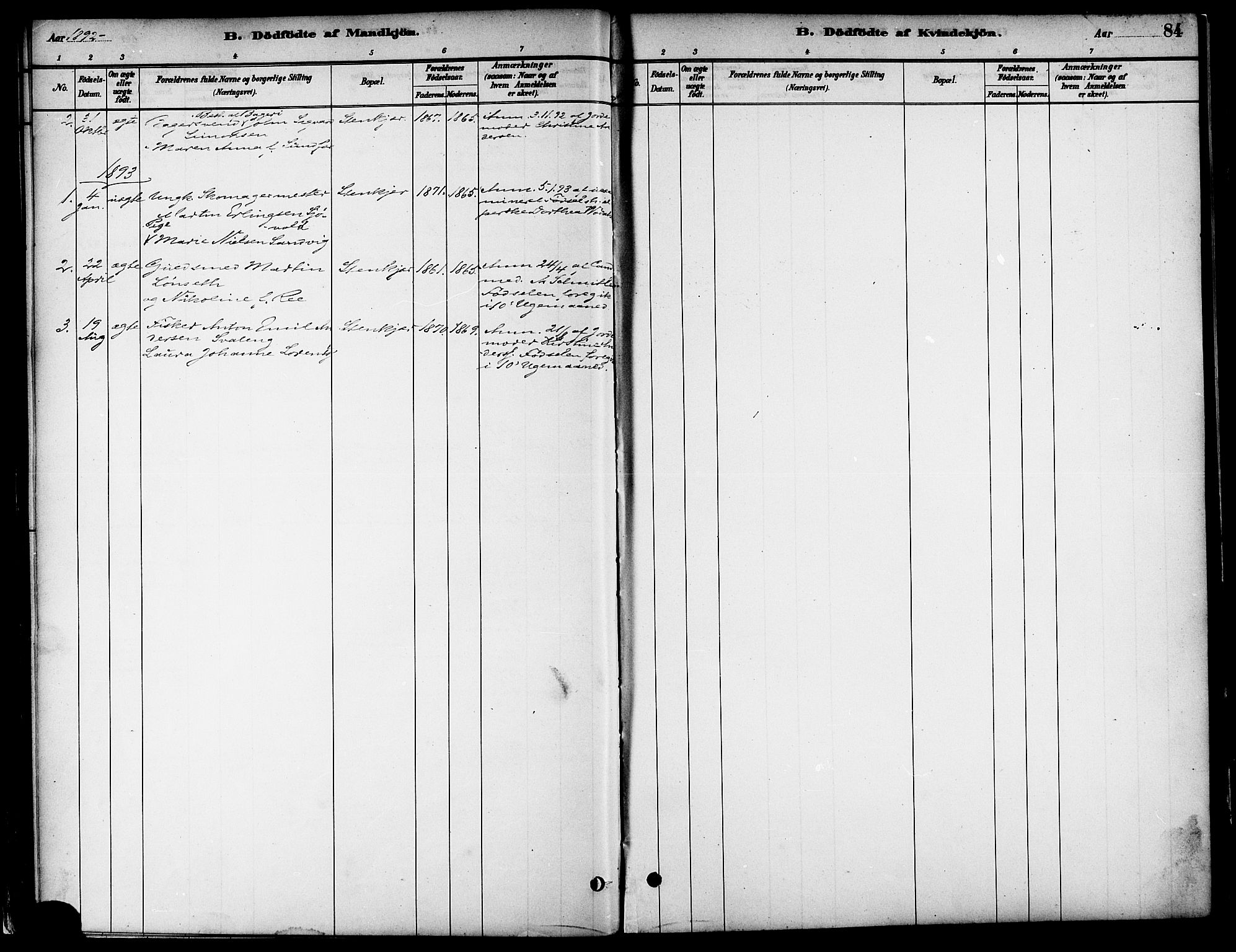 Ministerialprotokoller, klokkerbøker og fødselsregistre - Nord-Trøndelag, SAT/A-1458/739/L0371: Parish register (official) no. 739A03, 1881-1895, p. 84