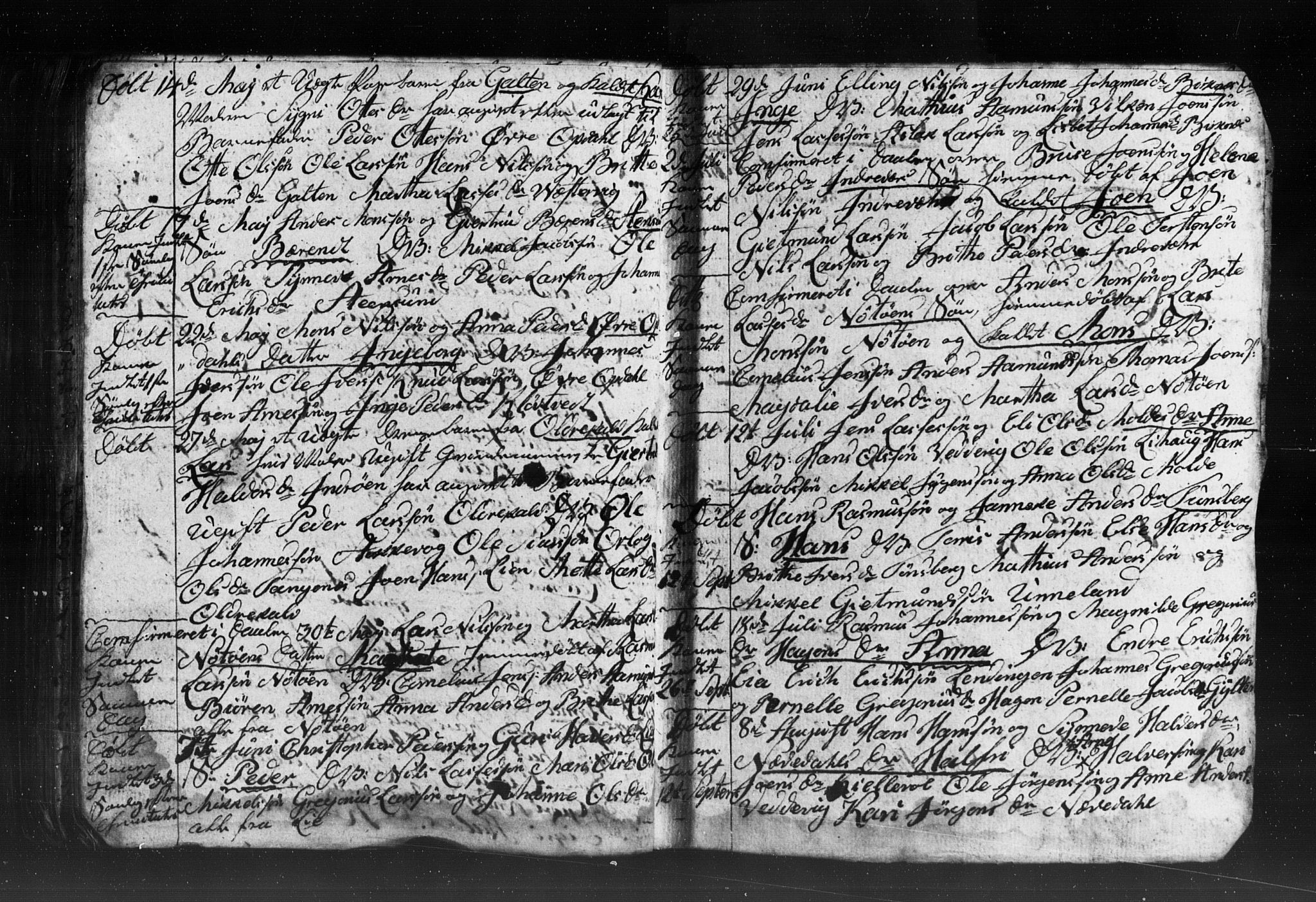 Gulen sokneprestembete, AV/SAB-A-80201/H/Hab: Parish register (copy) no. A 2, 1791-1814