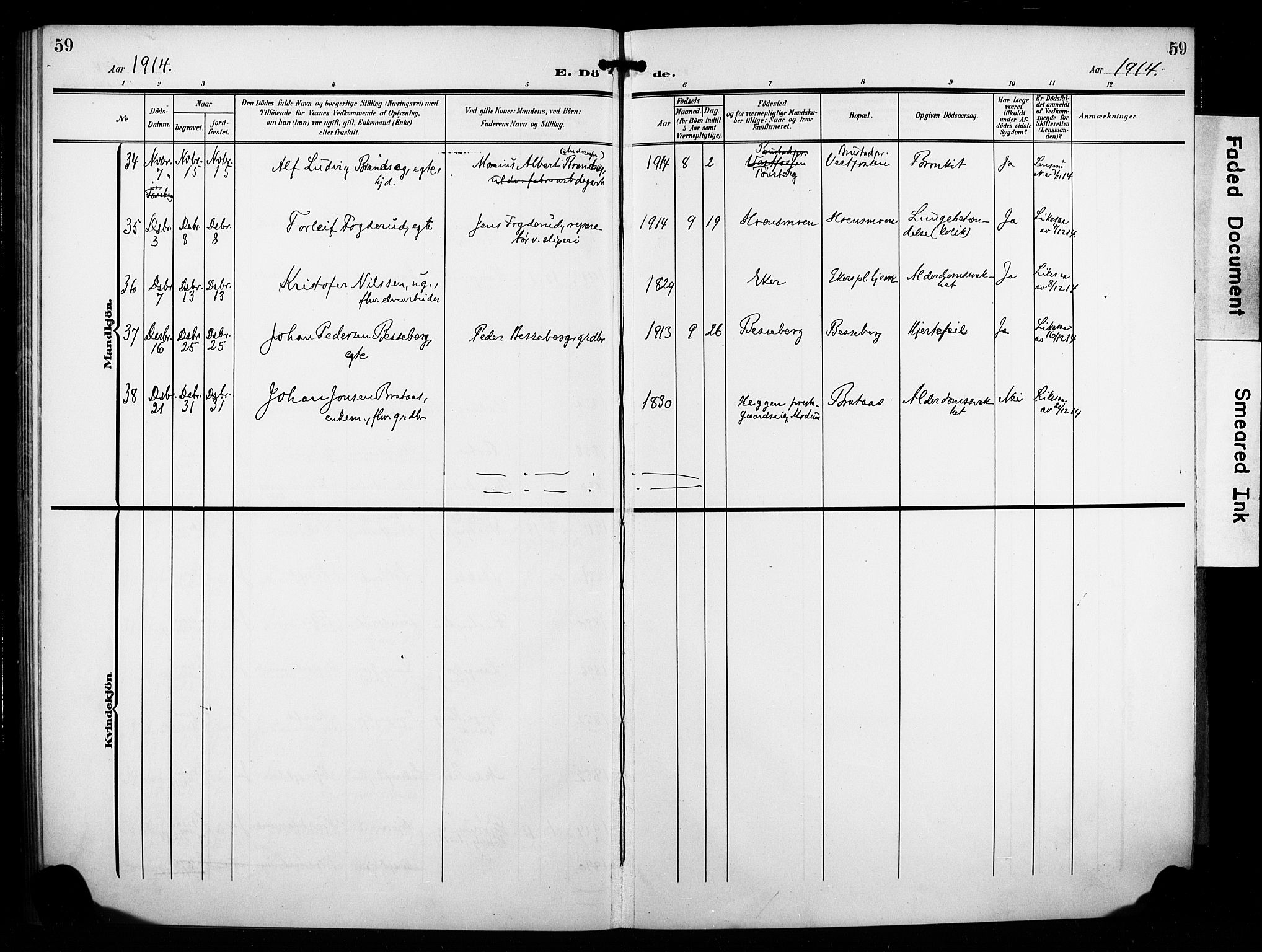 Eiker kirkebøker, AV/SAKO-A-4/F/Fb/L0004: Parish register (official) no. II 4, 1905-1914, p. 59