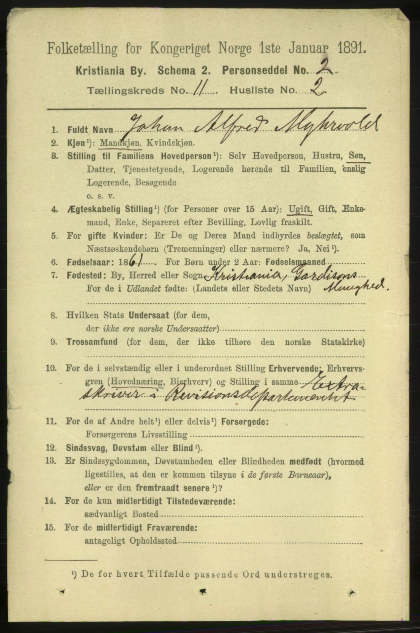 RA, 1891 census for 0301 Kristiania, 1891, p. 4892