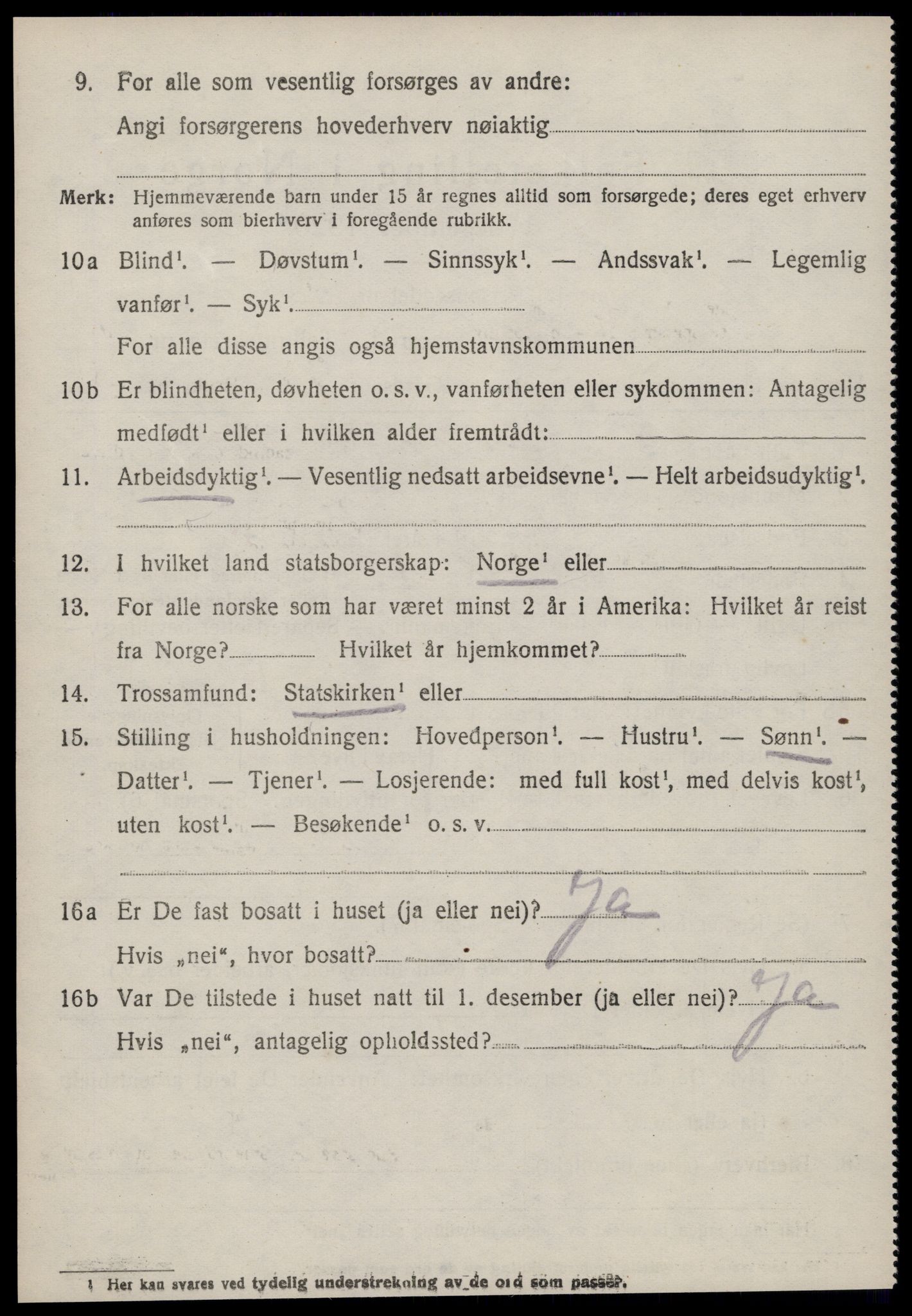 SAT, 1920 census for Vartdal, 1920, p. 736