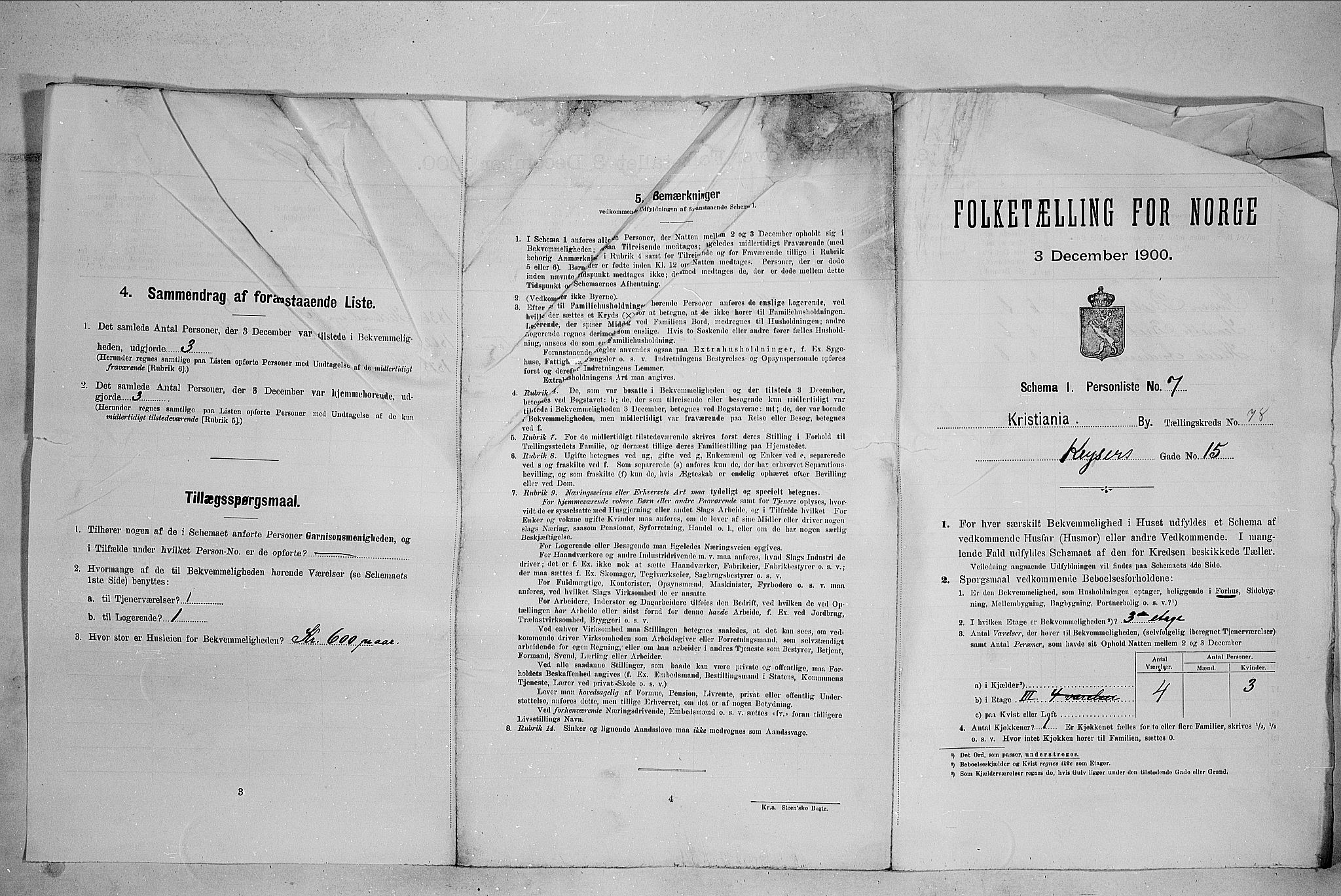 SAO, 1900 census for Kristiania, 1900, p. 45404