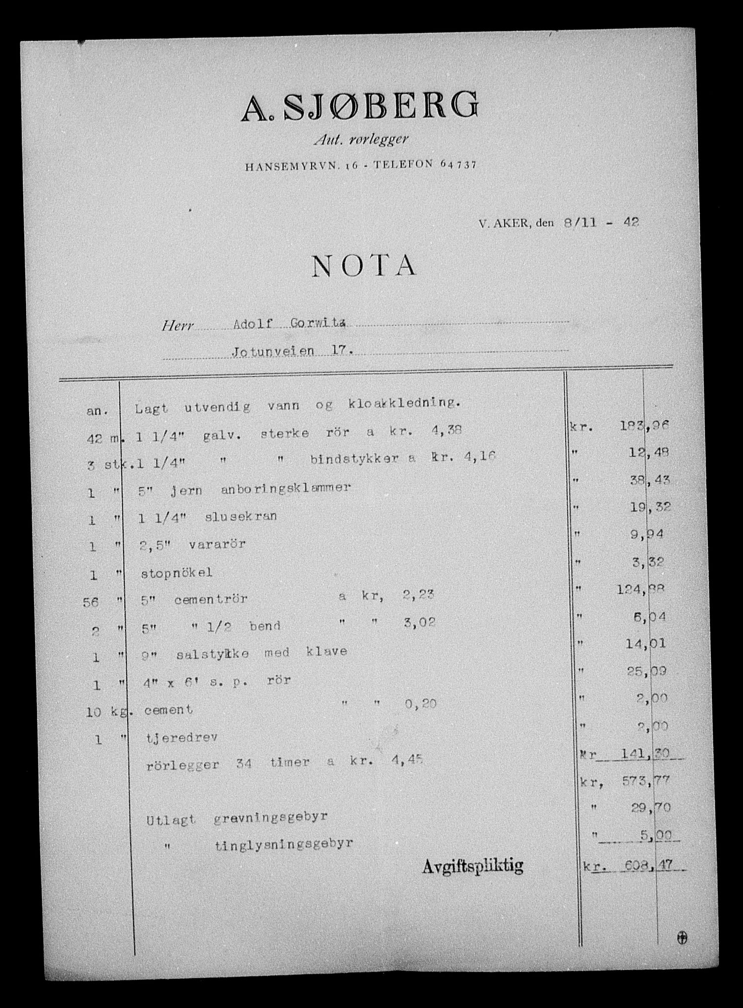 Justisdepartementet, Tilbakeføringskontoret for inndratte formuer, AV/RA-S-1564/H/Hc/Hcc/L0940: --, 1945-1947, p. 198