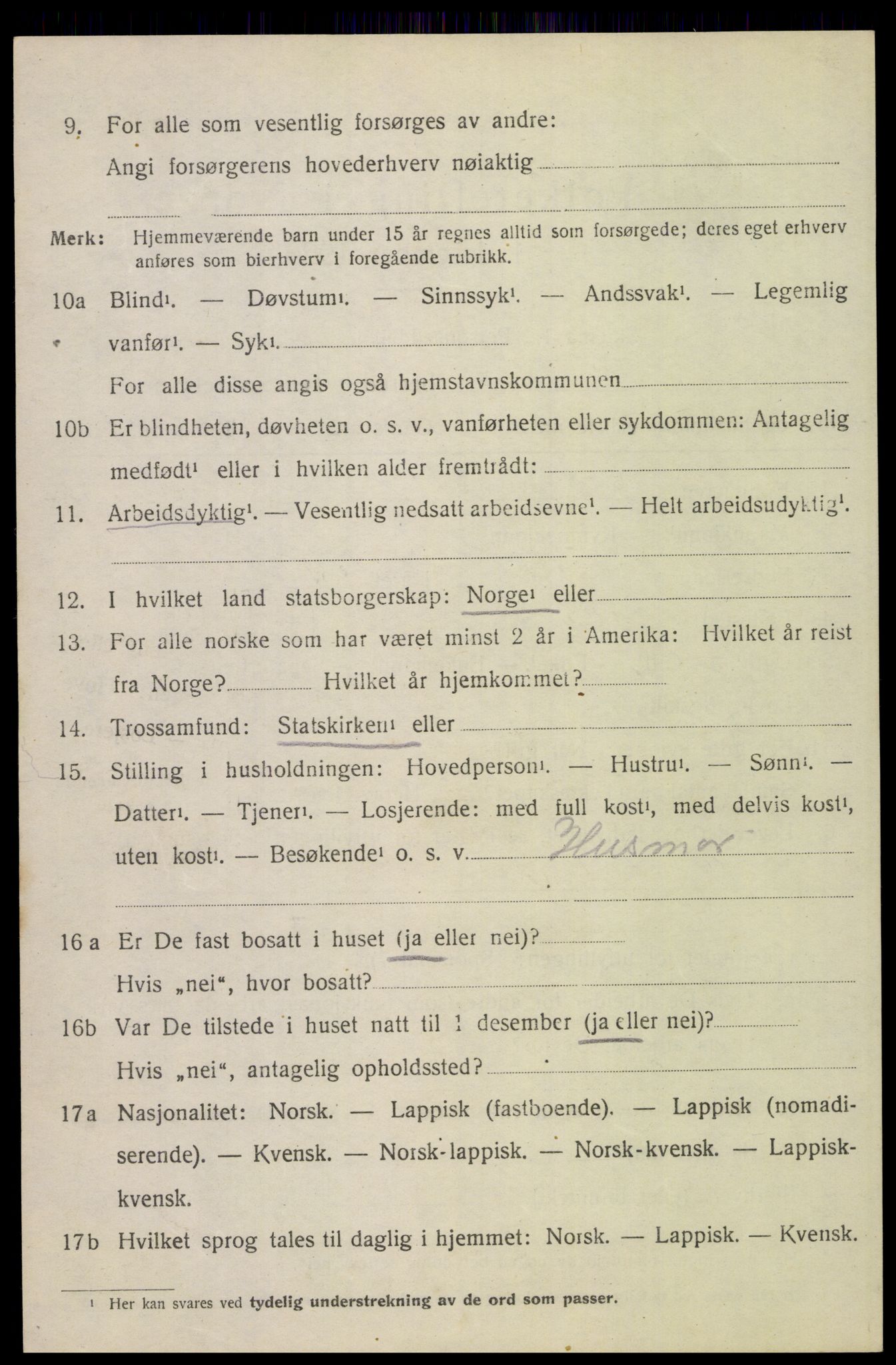 SAT, 1920 census for Bodin, 1920, p. 10883