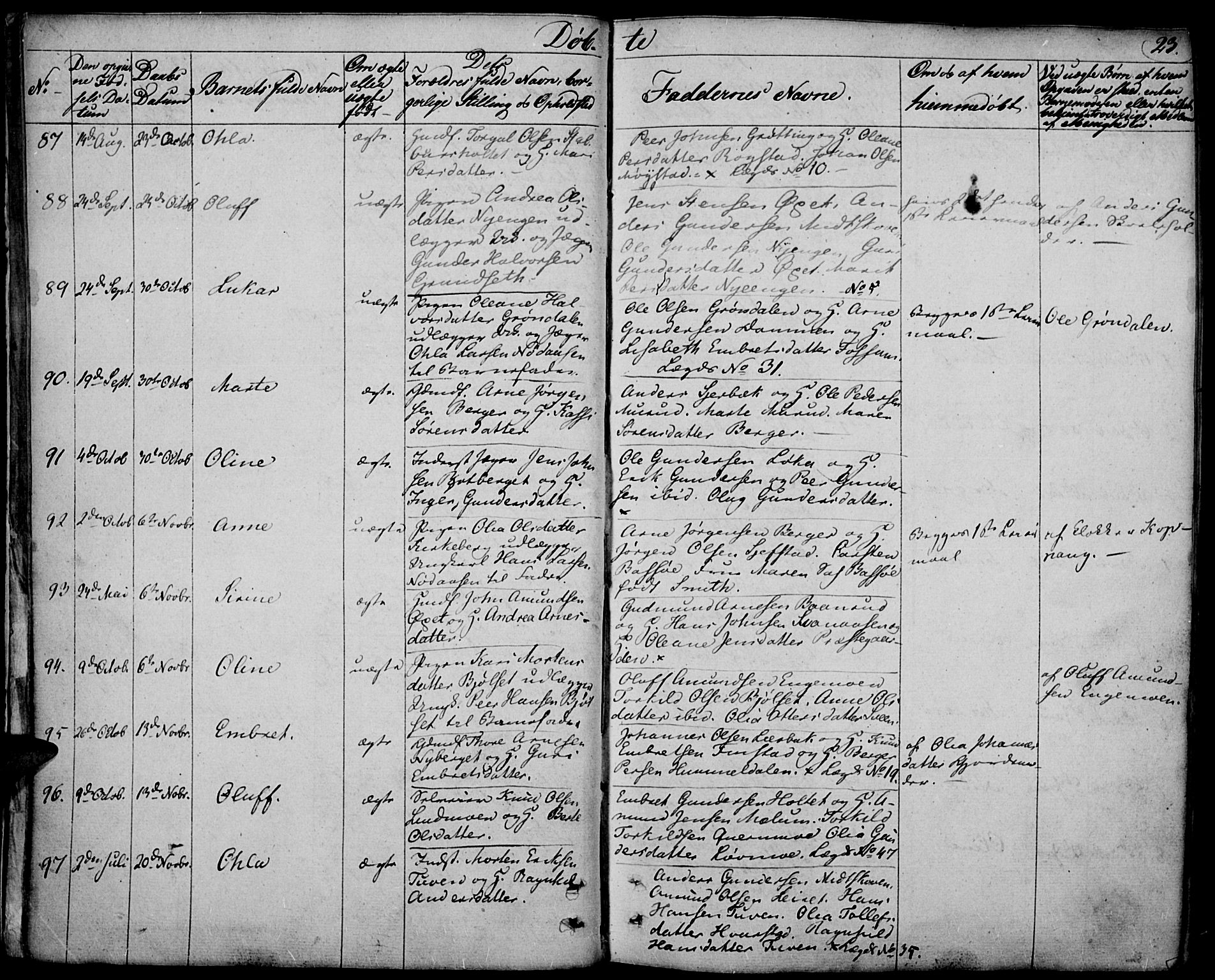 Elverum prestekontor, AV/SAH-PREST-044/H/Ha/Haa/L0008: Parish register (official) no. 8, 1830-1842, p. 23