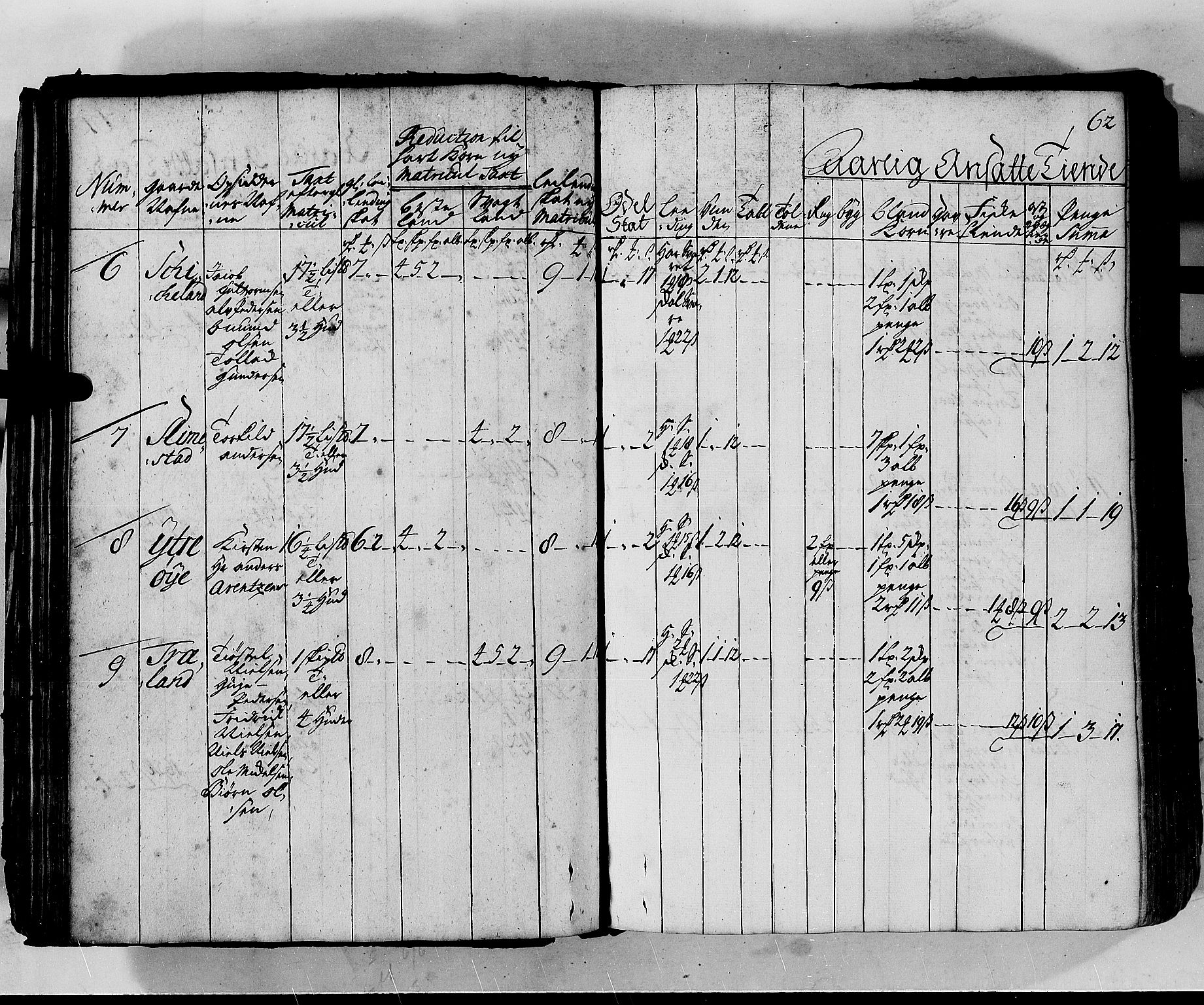 Rentekammeret inntil 1814, Realistisk ordnet avdeling, AV/RA-EA-4070/N/Nb/Nbf/L0130: Lista matrikkelprotokoll, 1723, p. 61