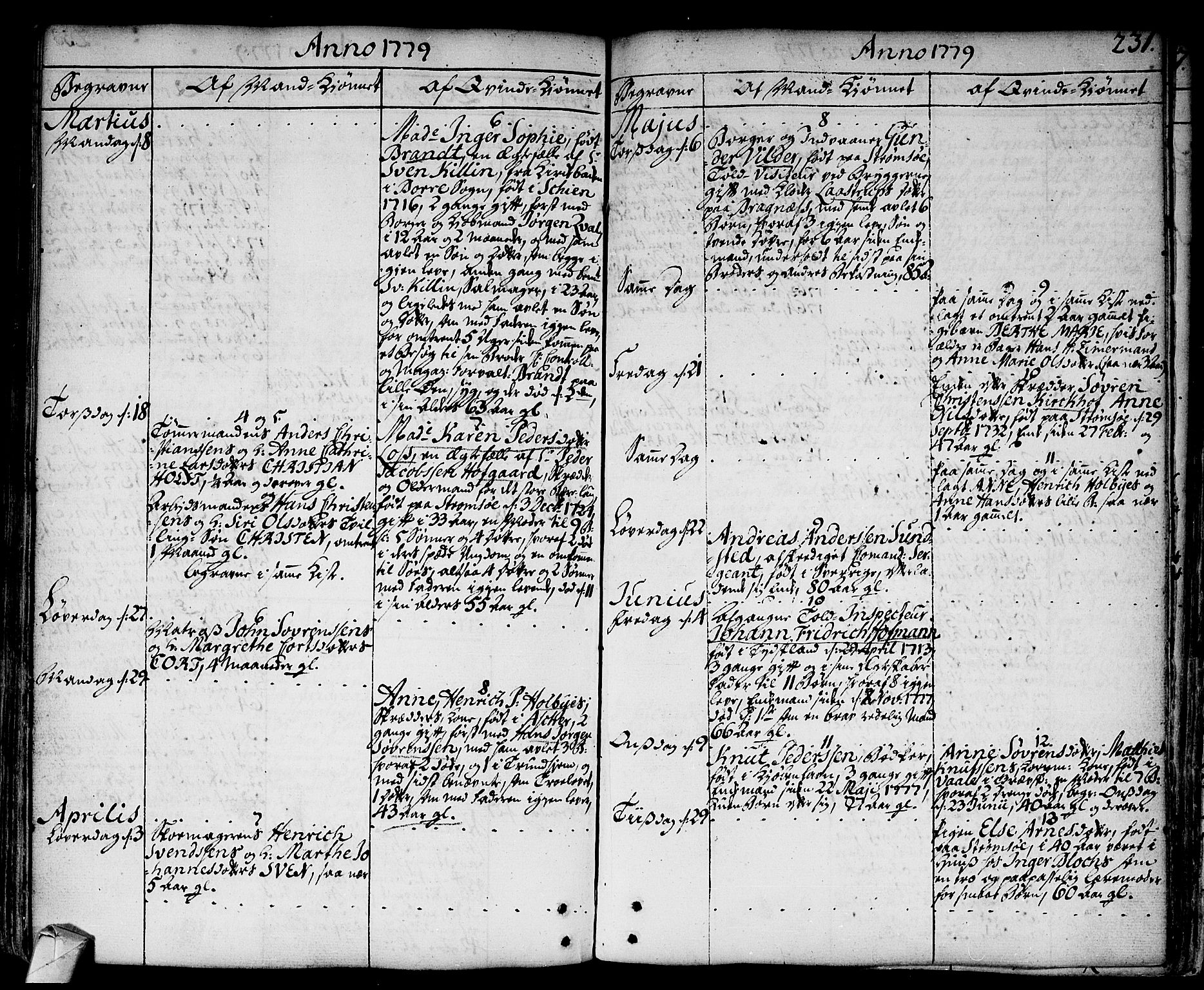 Strømsø kirkebøker, AV/SAKO-A-246/F/Fa/L0009: Parish register (official) no. I 9, 1752-1791, p. 231