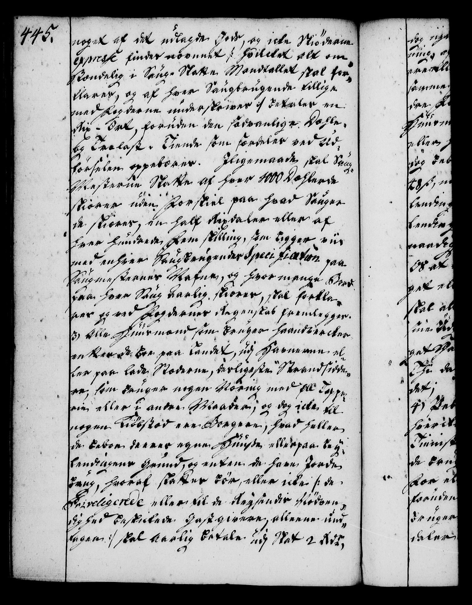 Rentekammeret, Kammerkanselliet, AV/RA-EA-3111/G/Gg/Gga/L0004: Norsk ekspedisjonsprotokoll med register (merket RK 53.4), 1734-1741, p. 445