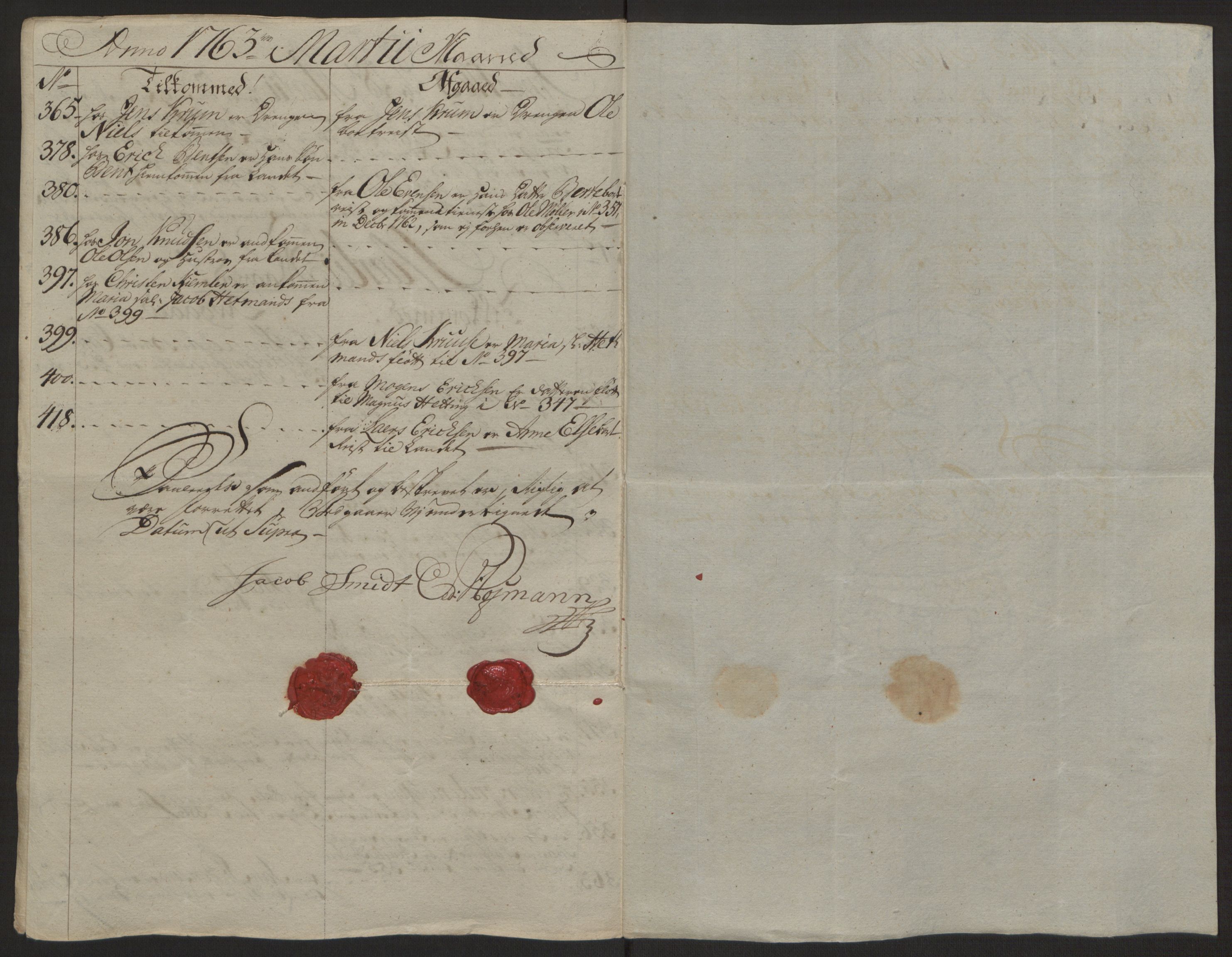 Rentekammeret inntil 1814, Reviderte regnskaper, Byregnskaper, AV/RA-EA-4066/R/Rg/L0144/0001: [G4] Kontribusjonsregnskap / Ekstraskatt, 1762-1767, p. 129