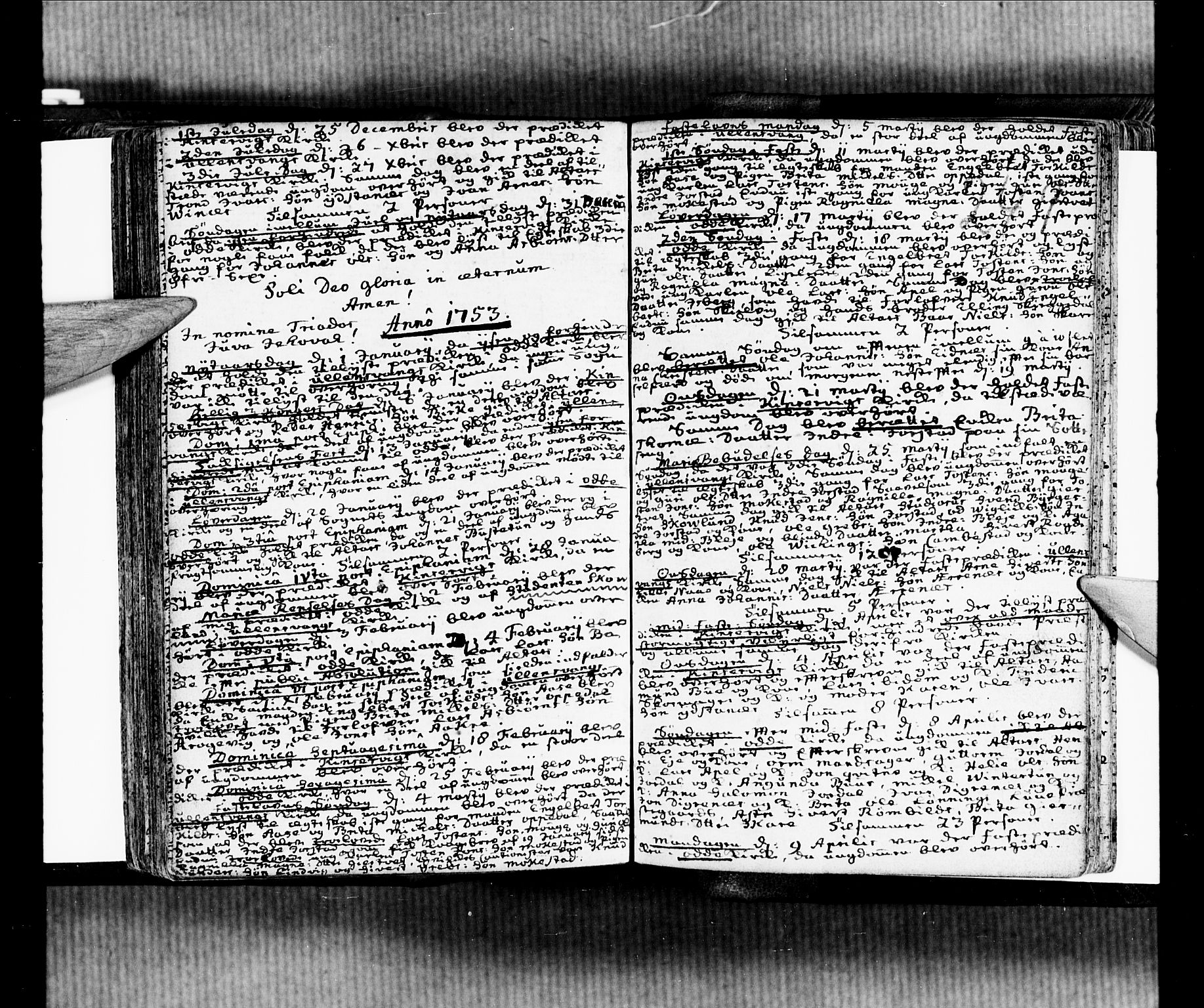 Ullensvang sokneprestembete, SAB/A-78701/H/Haa: Parish register (official) no. A 5, 1733-1758, p. 249