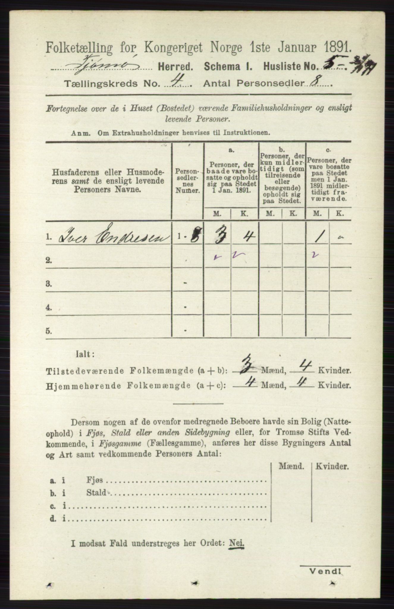 RA, 1891 census for 0723 Tjøme, 1891, p. 1215