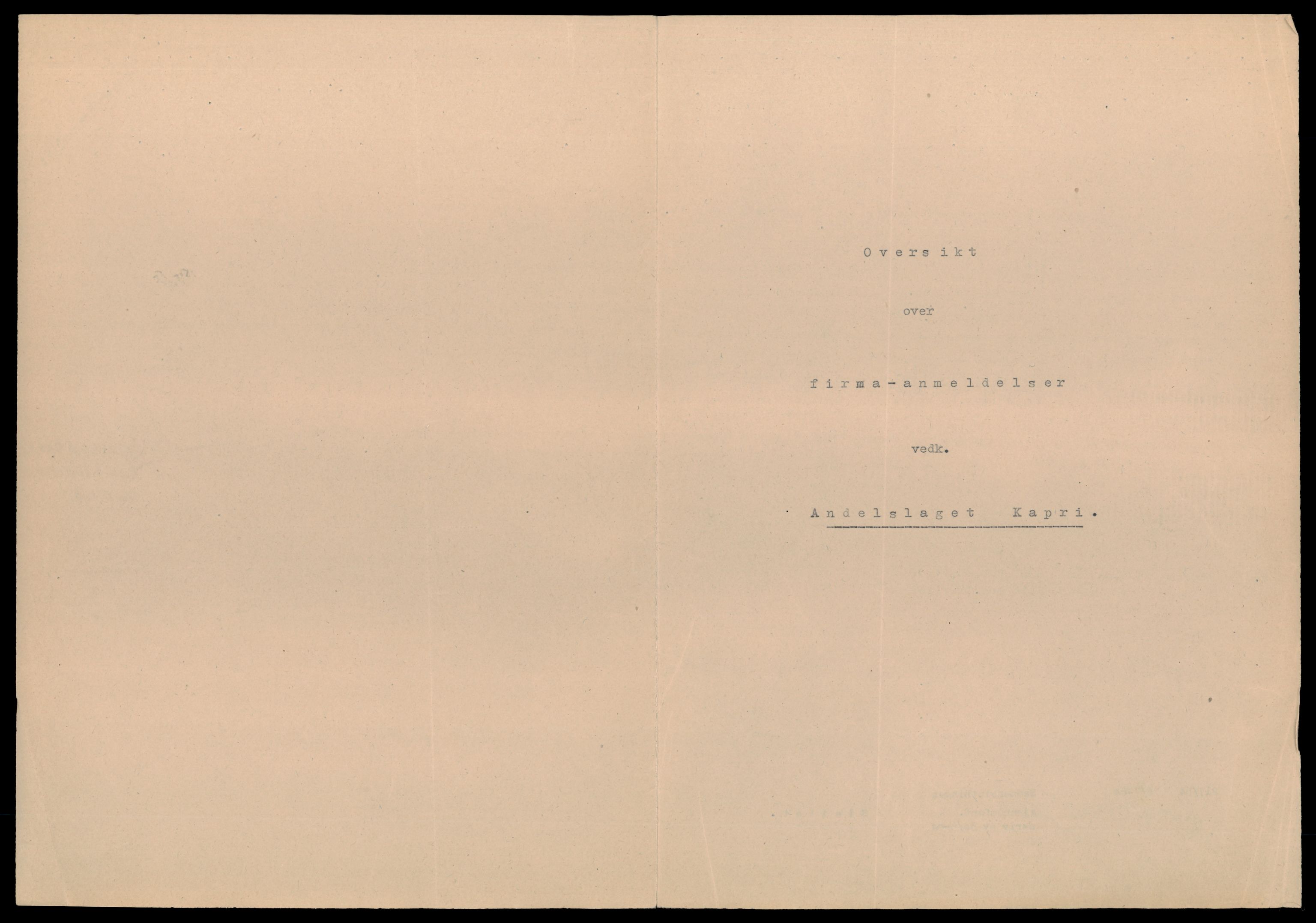 Trondheim byfogd, AV/SAT-A-0003/2/J/Jd/Jdb/L0018: Aksjeselskap, andelslag og borettslag, An-Bed, 1965-1976, p. 1