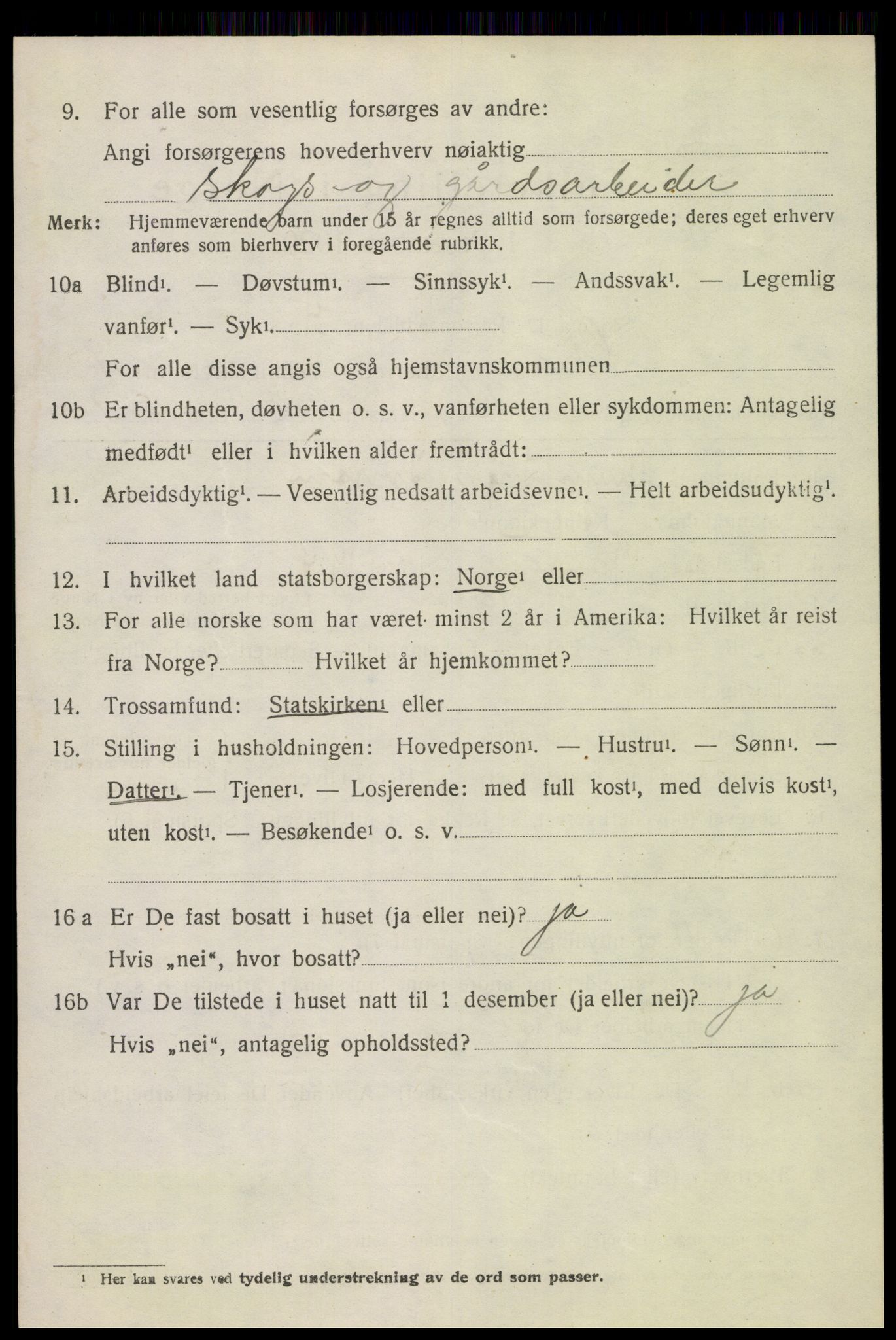 SAH, 1920 census for Gran, 1920, p. 10475