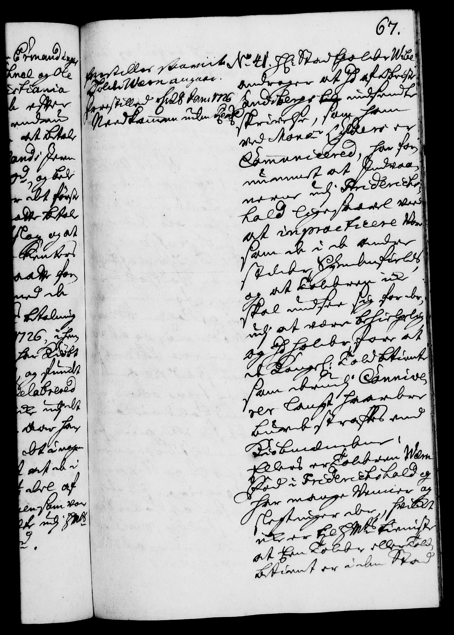 Rentekammeret, Kammerkanselliet, RA/EA-3111/G/Gh/Gha/L0008: Norsk ekstraktmemorialprotokoll (merket RK 53.53), 1725-1726, p. 67