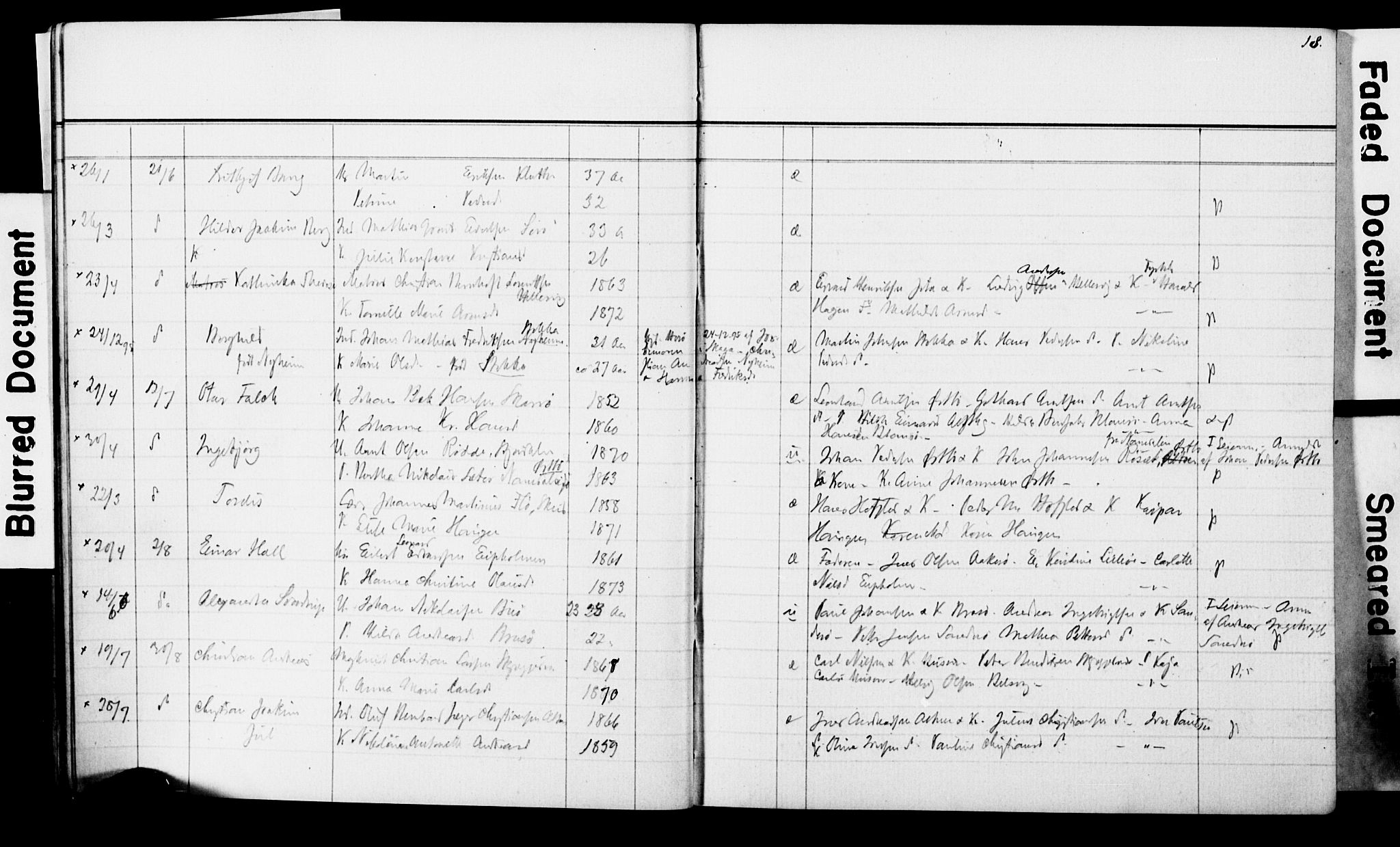 Ministerialprotokoller, klokkerbøker og fødselsregistre - Nordland, AV/SAT-A-1459/830/L0465: Parish register (copy) no. 830C07, 1891-1905, p. 18