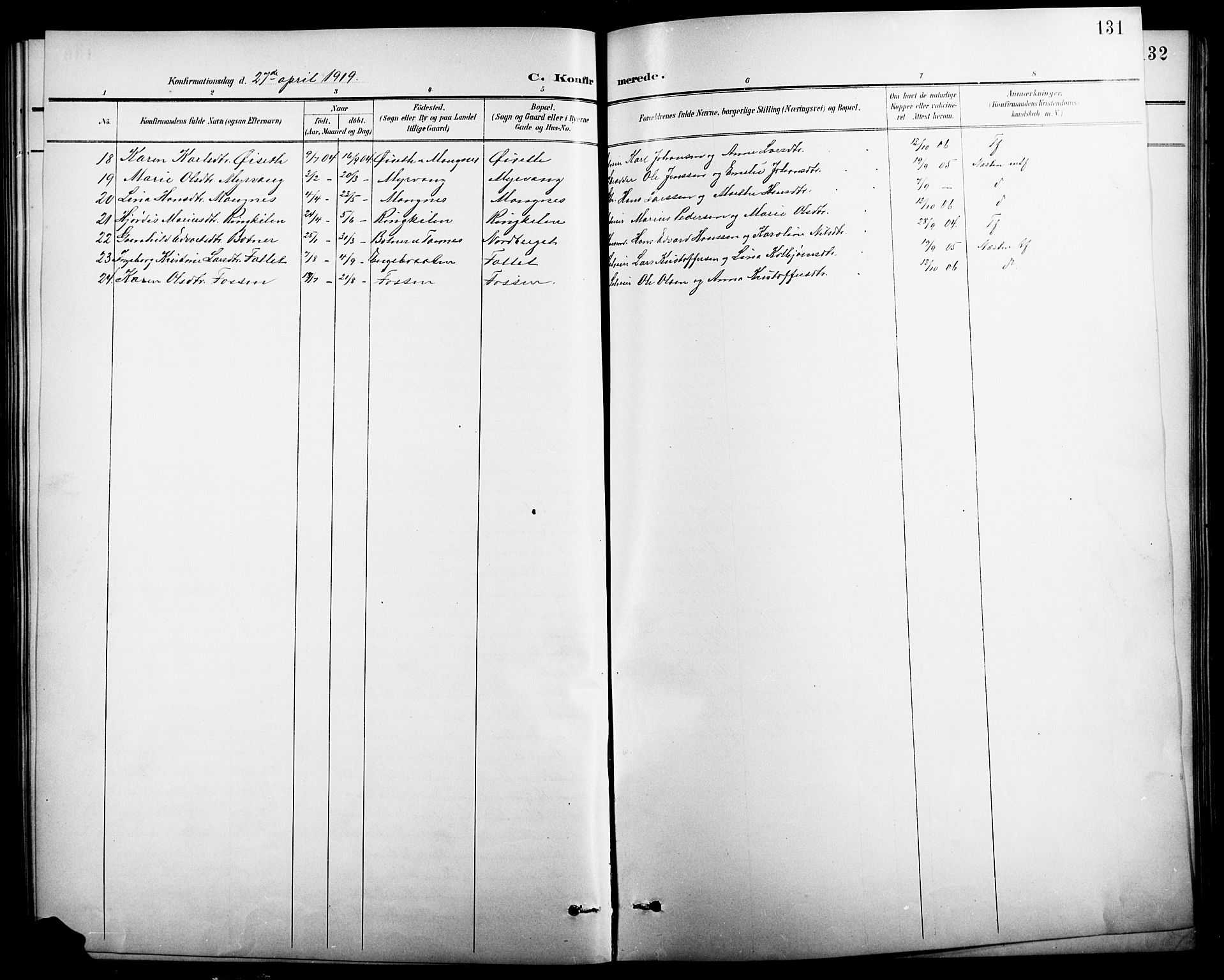 Nord-Odal prestekontor, AV/SAH-PREST-032/H/Ha/Hab/L0002: Parish register (copy) no. 2, 1895-1921, p. 131