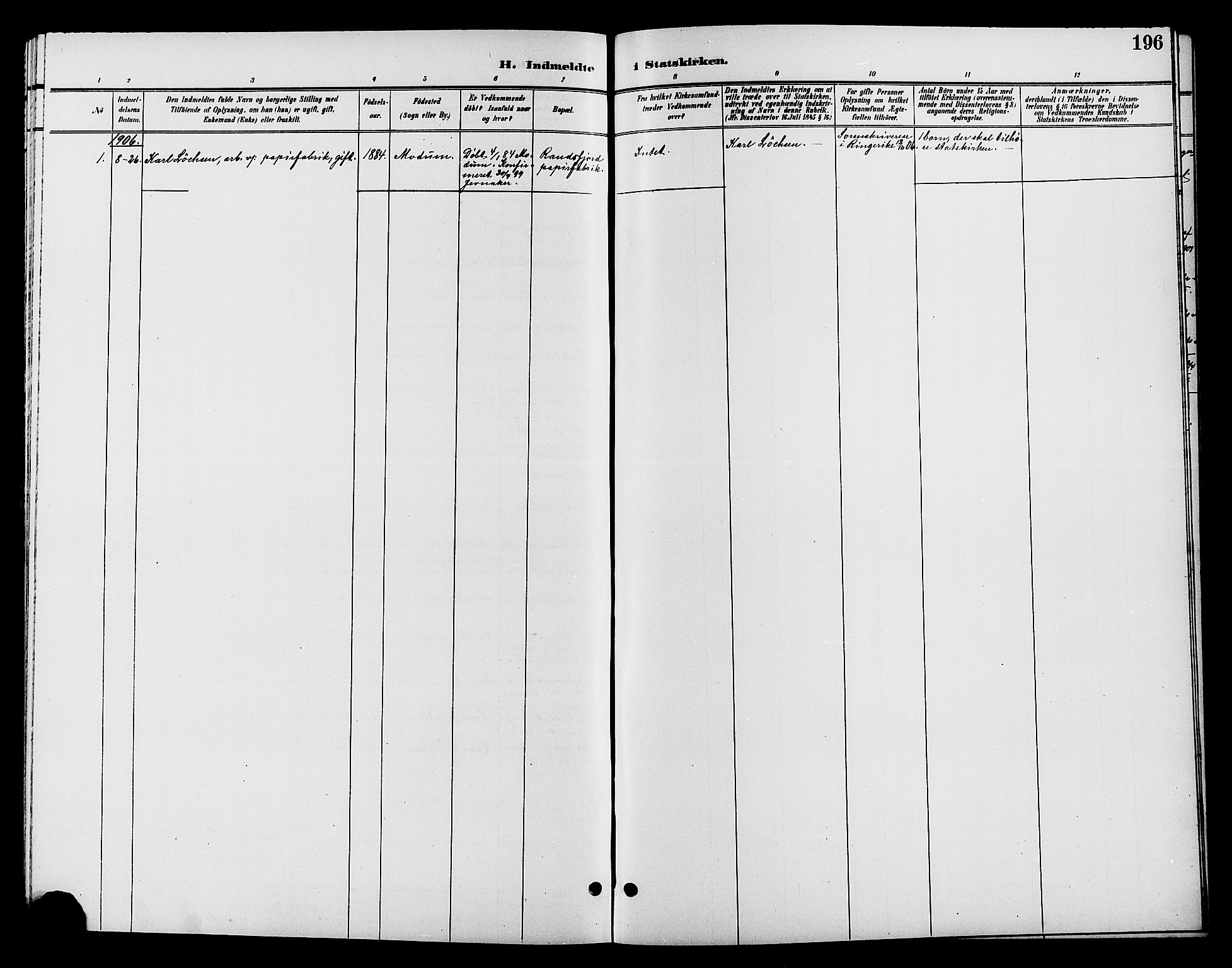 Jevnaker prestekontor, SAH/PREST-116/H/Ha/Hab/L0002: Parish register (copy) no. 2, 1896-1906, p. 196
