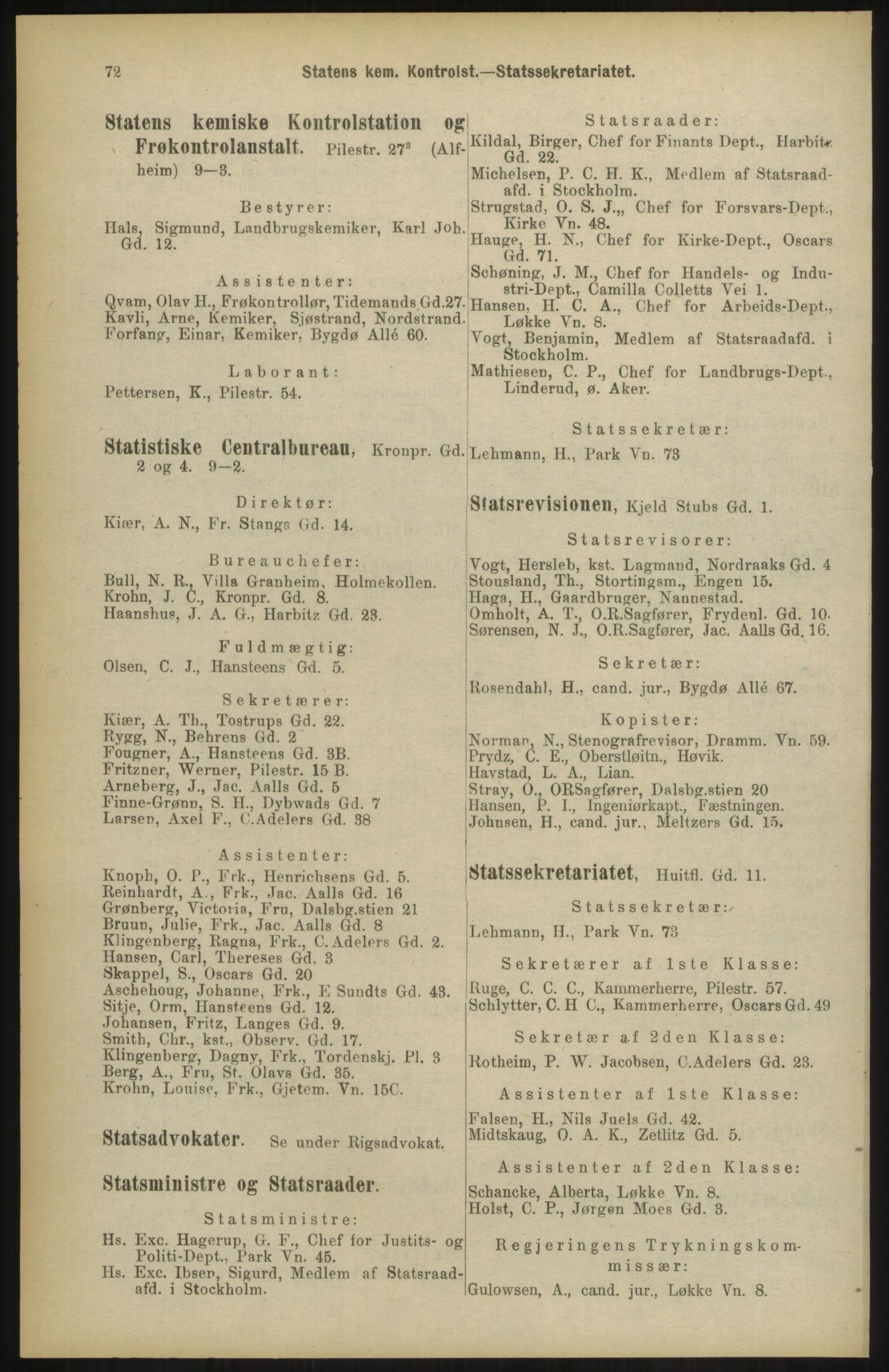 Kristiania/Oslo adressebok, PUBL/-, 1904, p. 72