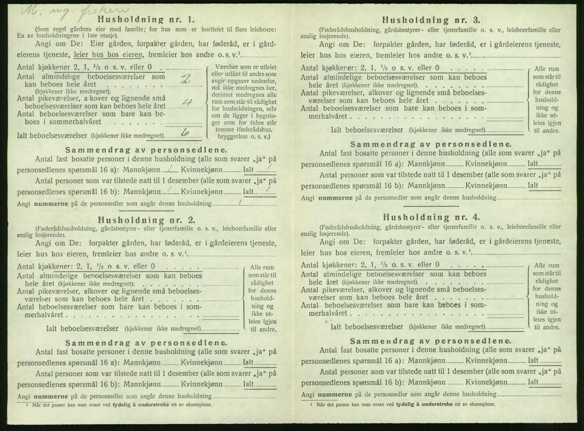 SAT, 1920 census for Tustna, 1920, p. 574