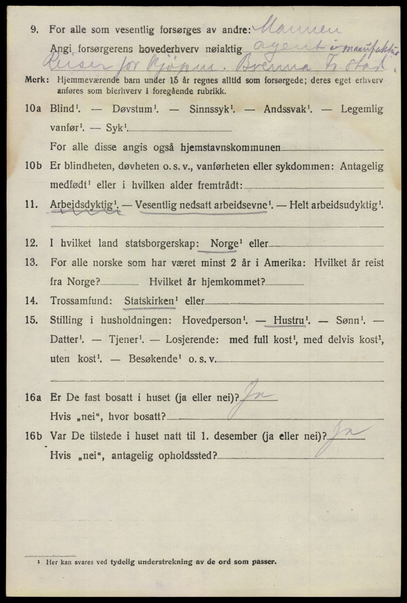 SAO, 1920 census for Tune, 1920, p. 14941