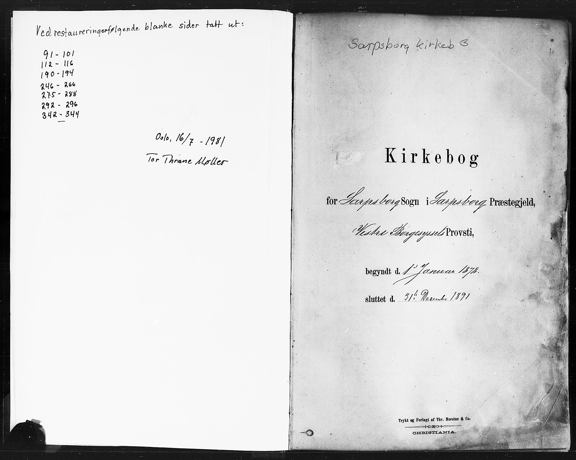 Sarpsborg prestekontor Kirkebøker, AV/SAO-A-2006/F/Fa/L0003: Parish register (official) no. 3, 1878-1891