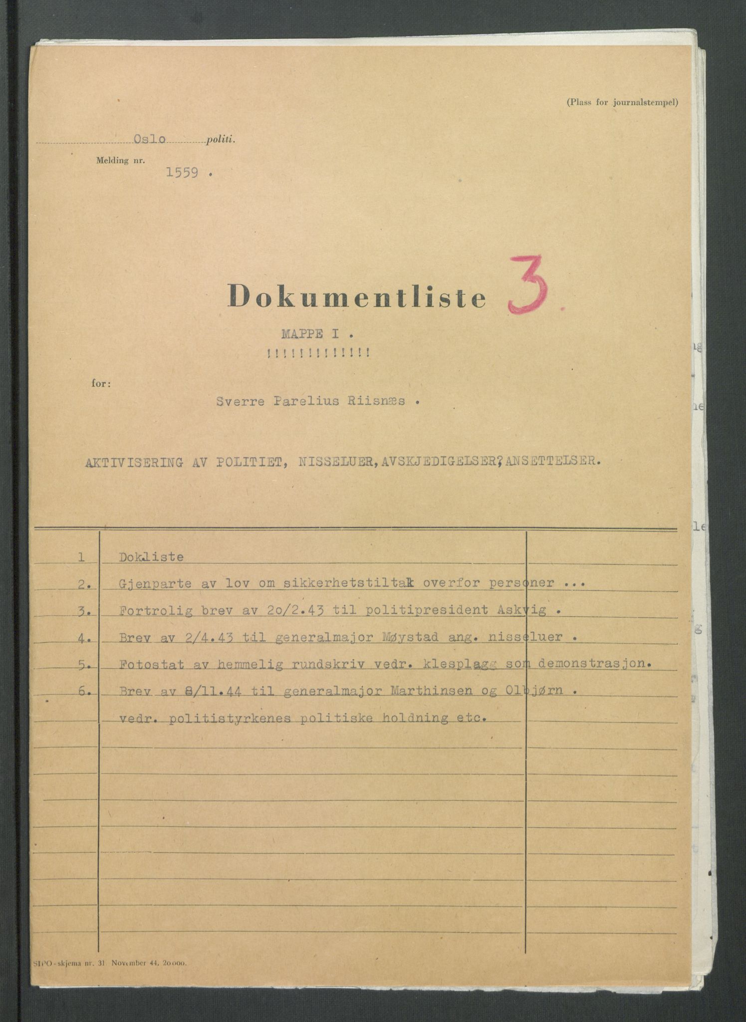 Landssvikarkivet, Oslo politikammer, AV/RA-S-3138-01/D/Di/L0001: Anr. 1559, 1945-1947, p. 202