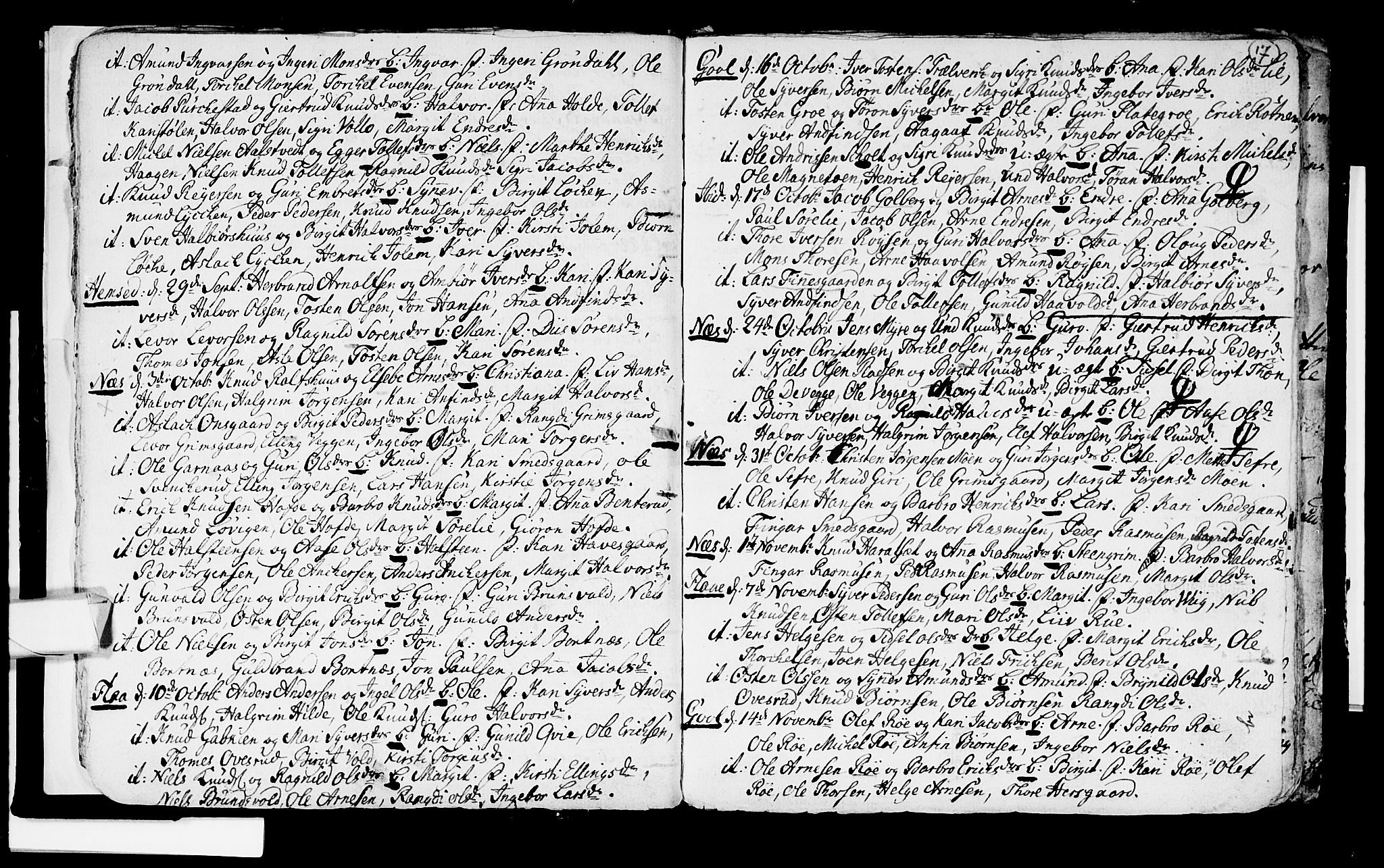 Nes kirkebøker, AV/SAKO-A-236/F/Fa/L0003: Parish register (official) no. 3, 1760-1764, p. 17