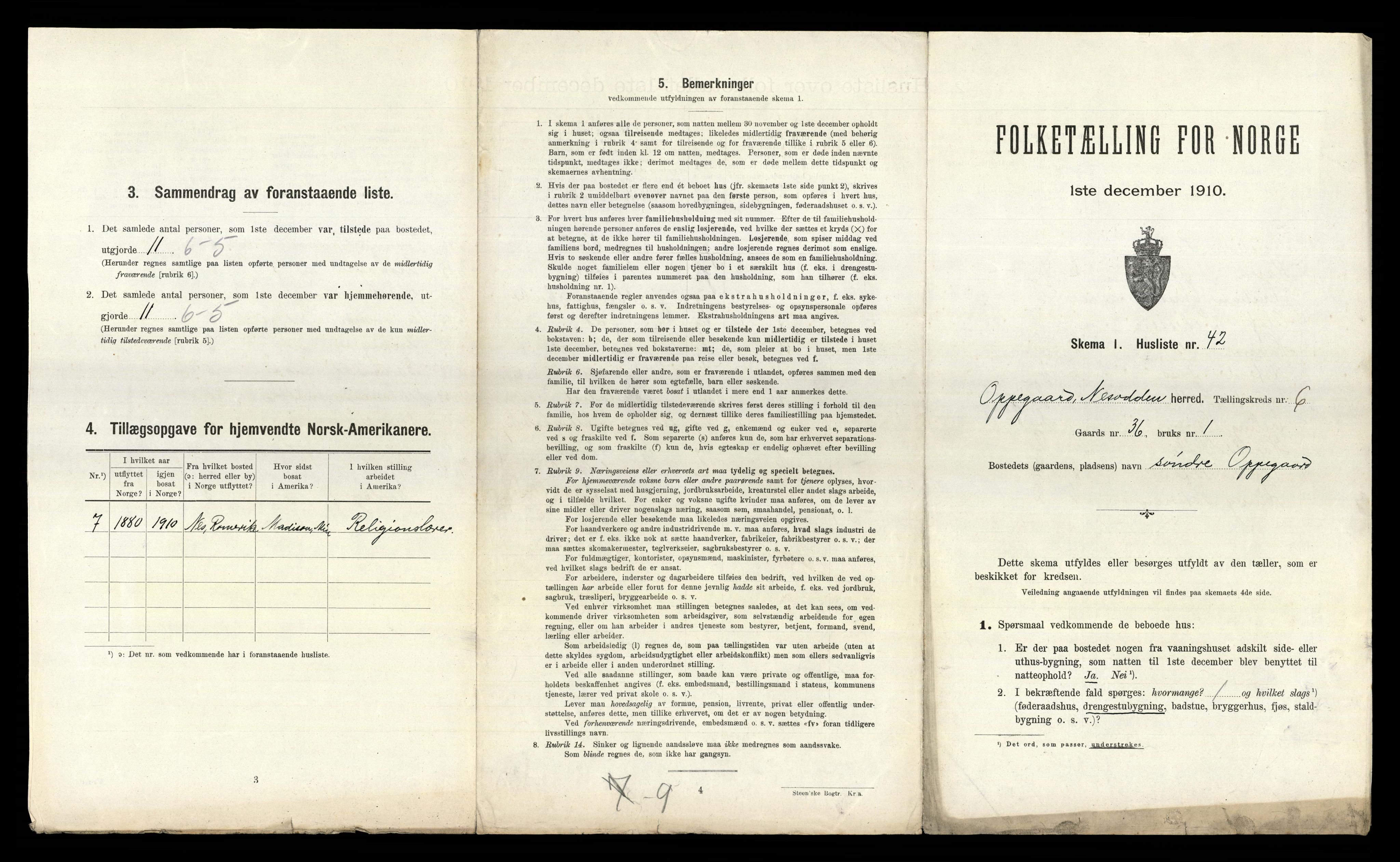 RA, 1910 census for Nesodden, 1910, p. 790