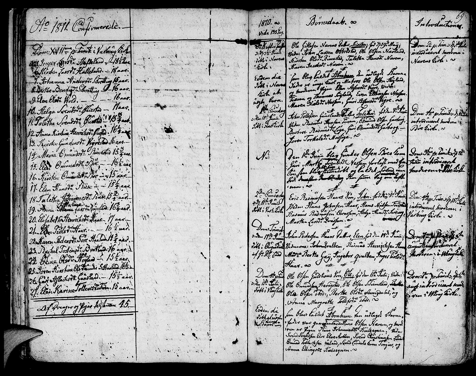 Hå sokneprestkontor, SAST/A-101801/001/30BA/L0001: Parish register (official) no. A 1, 1787-1812, p. 69