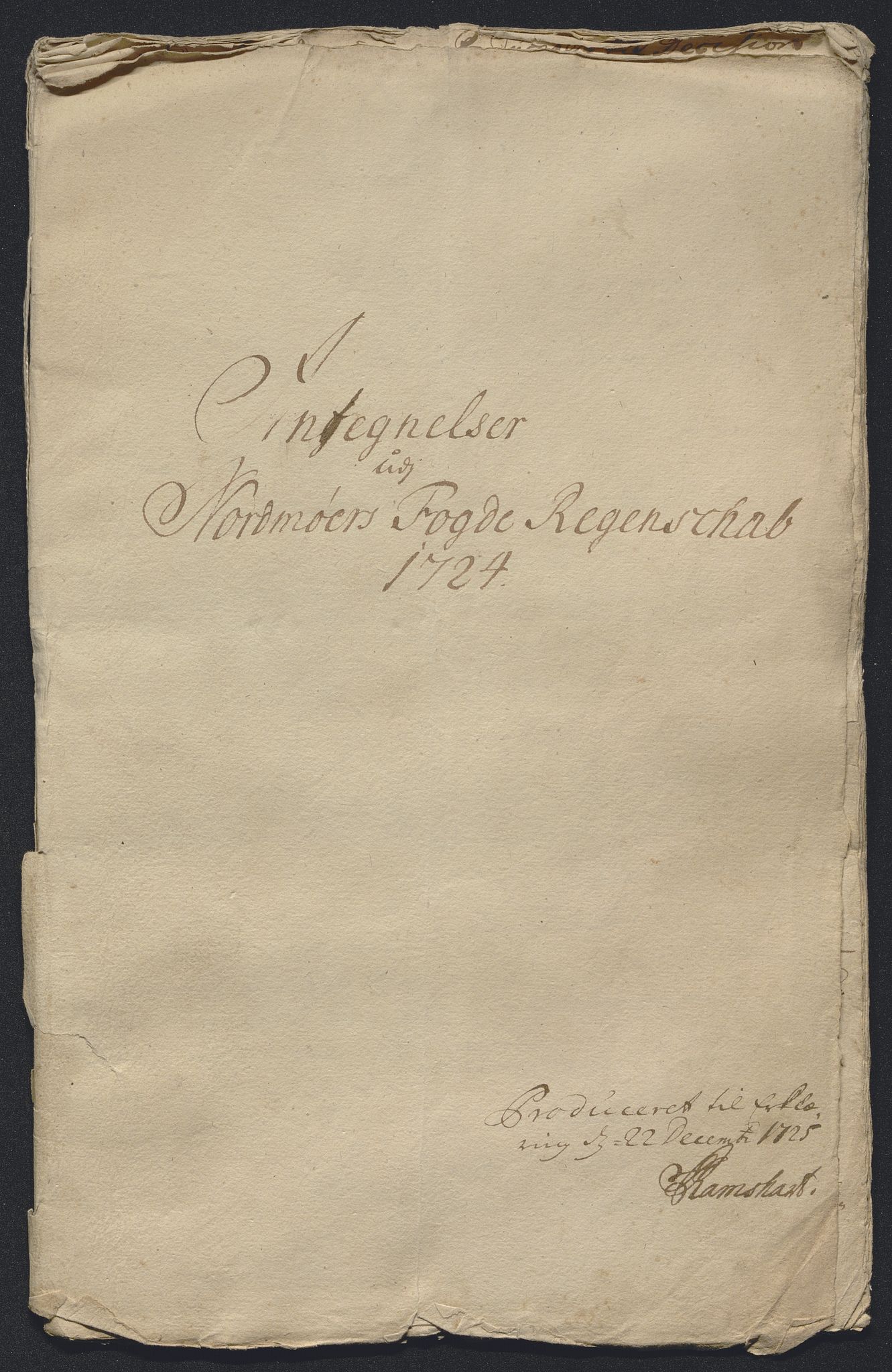 Rentekammeret inntil 1814, Reviderte regnskaper, Fogderegnskap, RA/EA-4092/R56/L3757: Fogderegnskap Nordmøre, 1724, p. 315