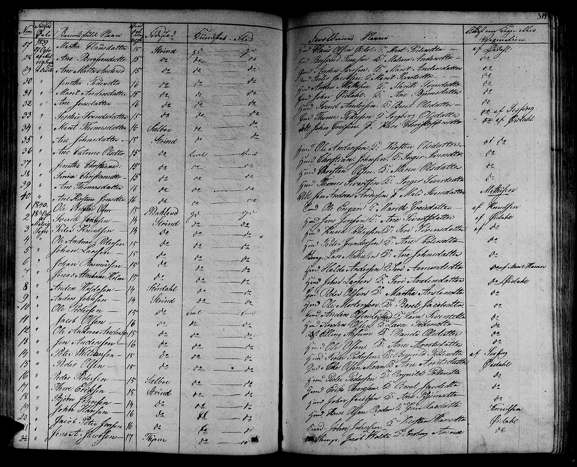 Ministerialprotokoller, klokkerbøker og fødselsregistre - Sør-Trøndelag, SAT/A-1456/606/L0286: Parish register (official) no. 606A04 /1, 1823-1840, p. 314