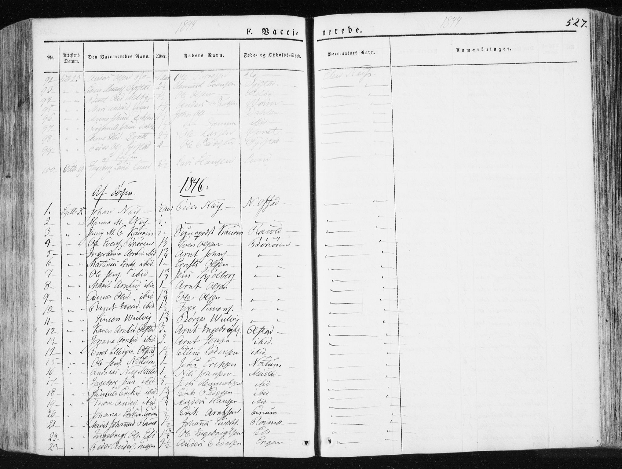 Ministerialprotokoller, klokkerbøker og fødselsregistre - Sør-Trøndelag, SAT/A-1456/665/L0771: Parish register (official) no. 665A06, 1830-1856, p. 527