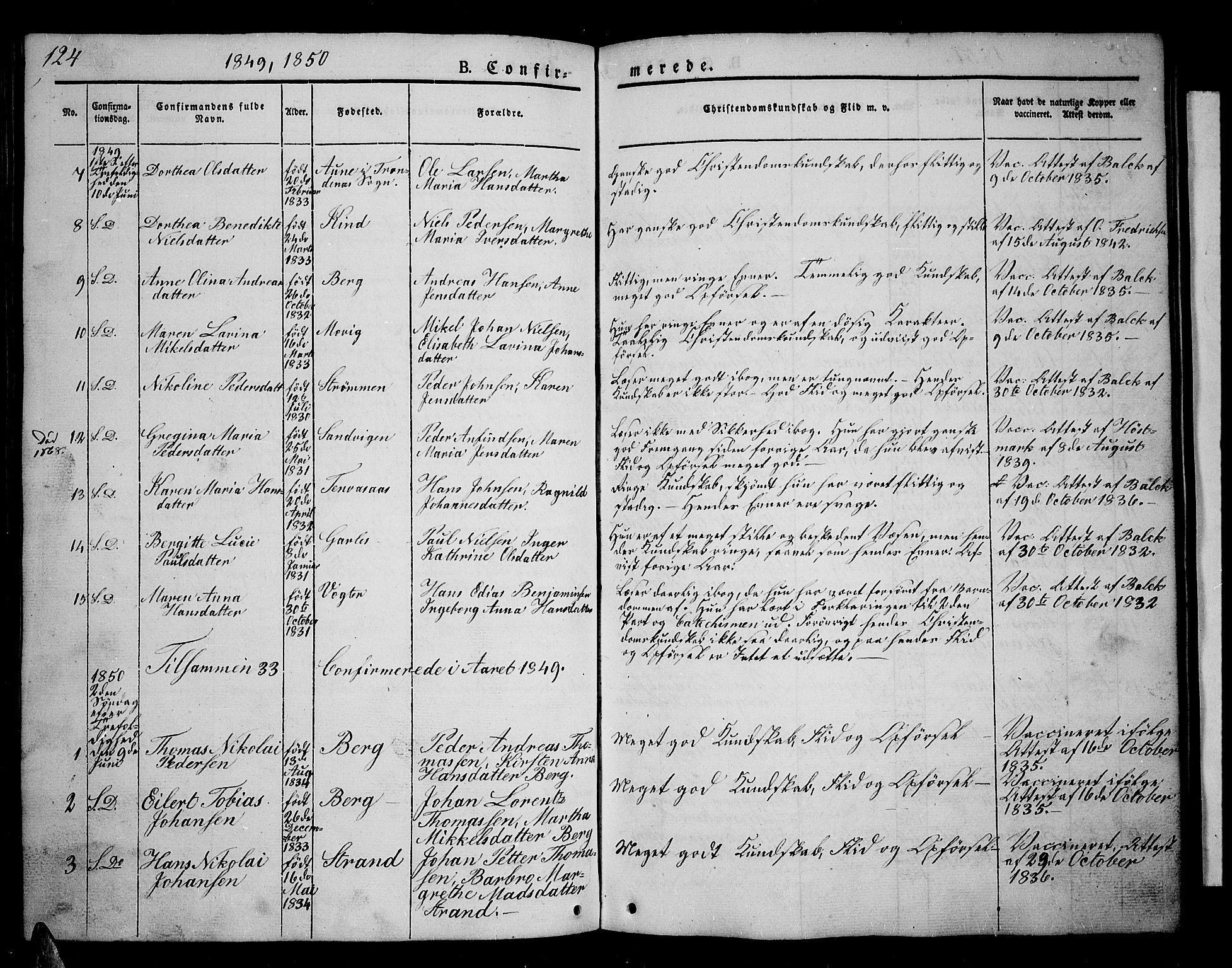 Kvæfjord sokneprestkontor, AV/SATØ-S-1323/G/Ga/Gab/L0002klokker: Parish register (copy) no. 2, 1841-1855, p. 124